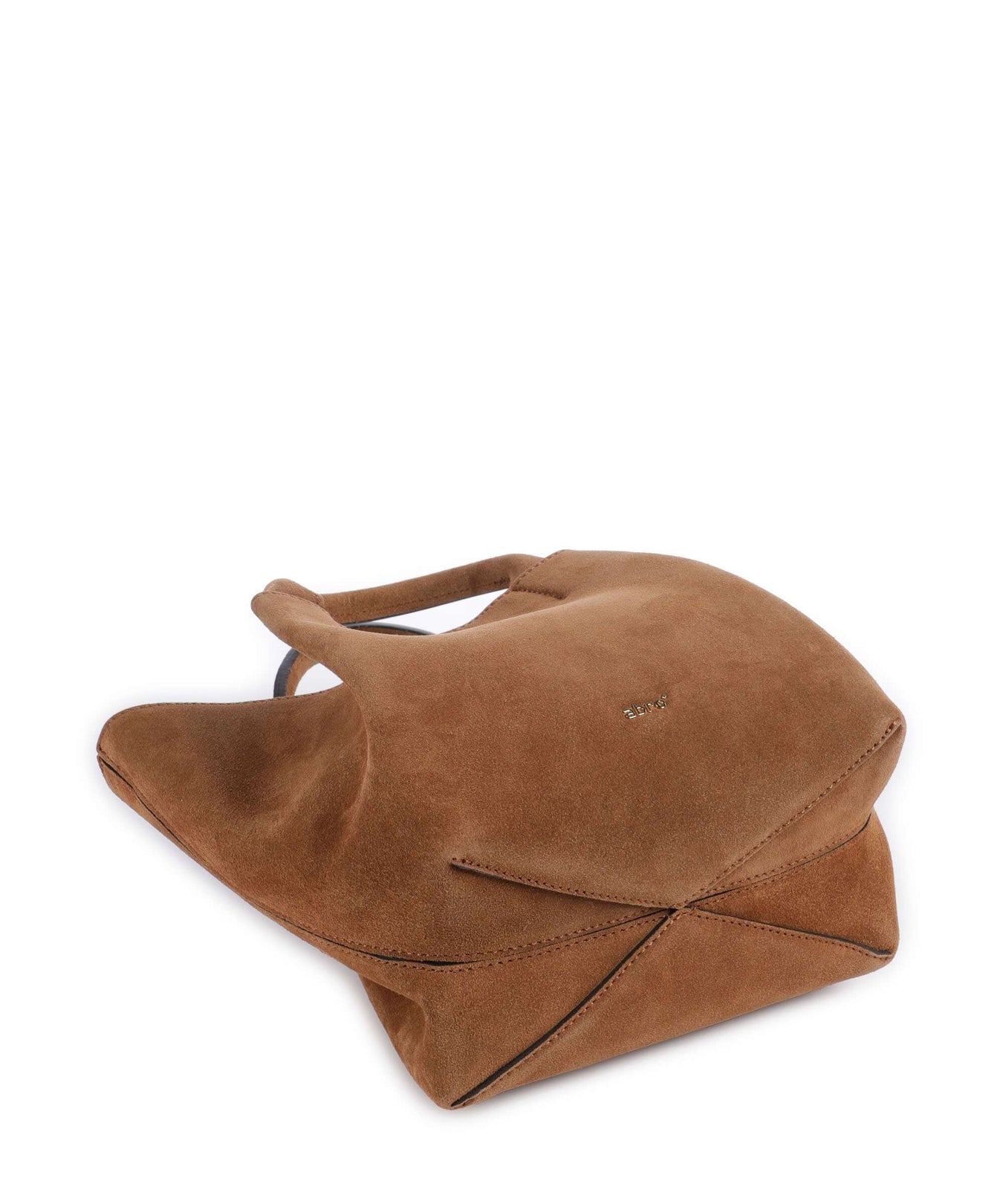 Abro Suede Essential Small Handbag cuoio
