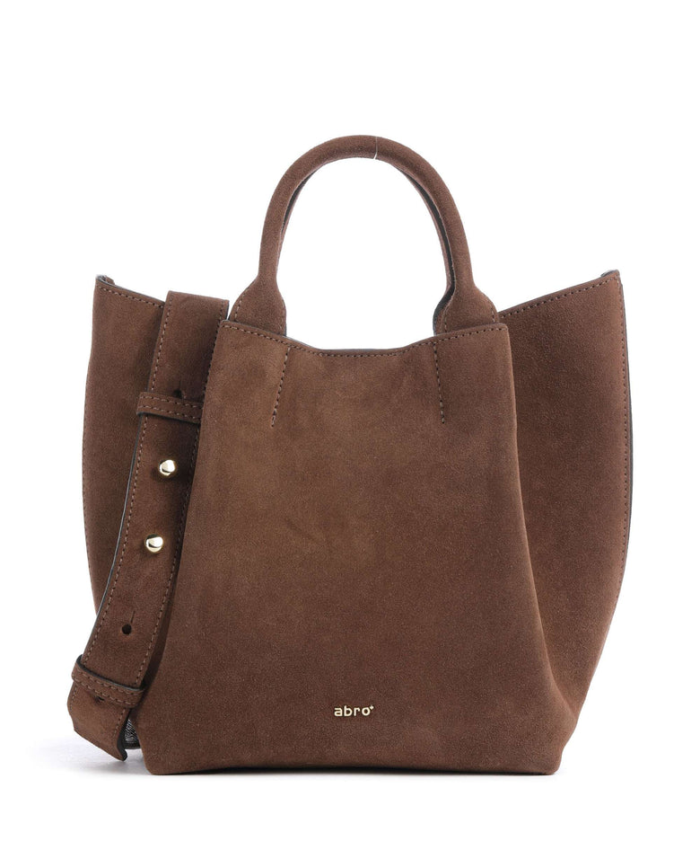 Abro Suede Essential Small Handbag wood
