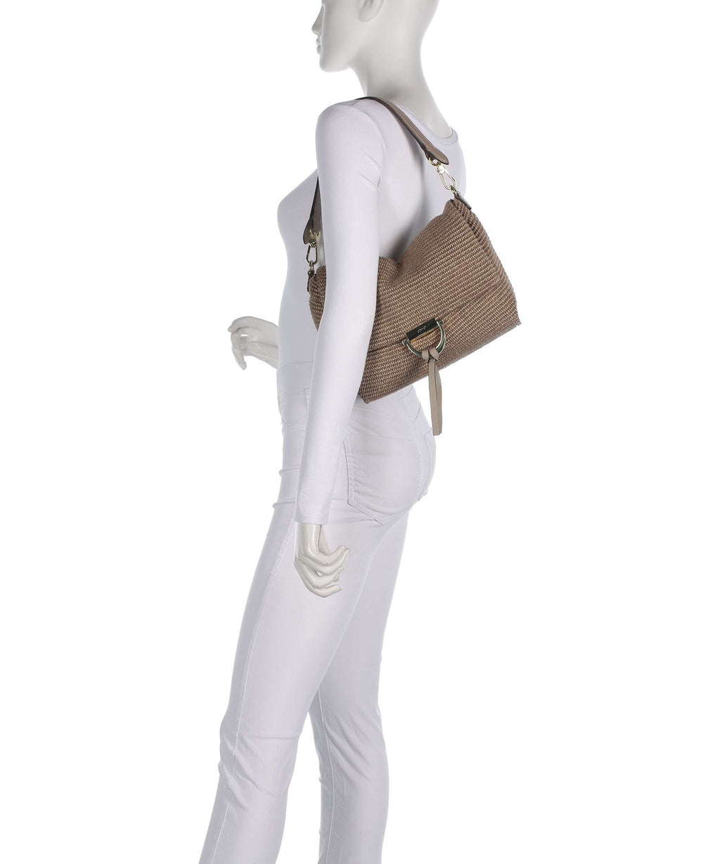 Abro Raffia Classica Temi Medium Shoulder bag siena