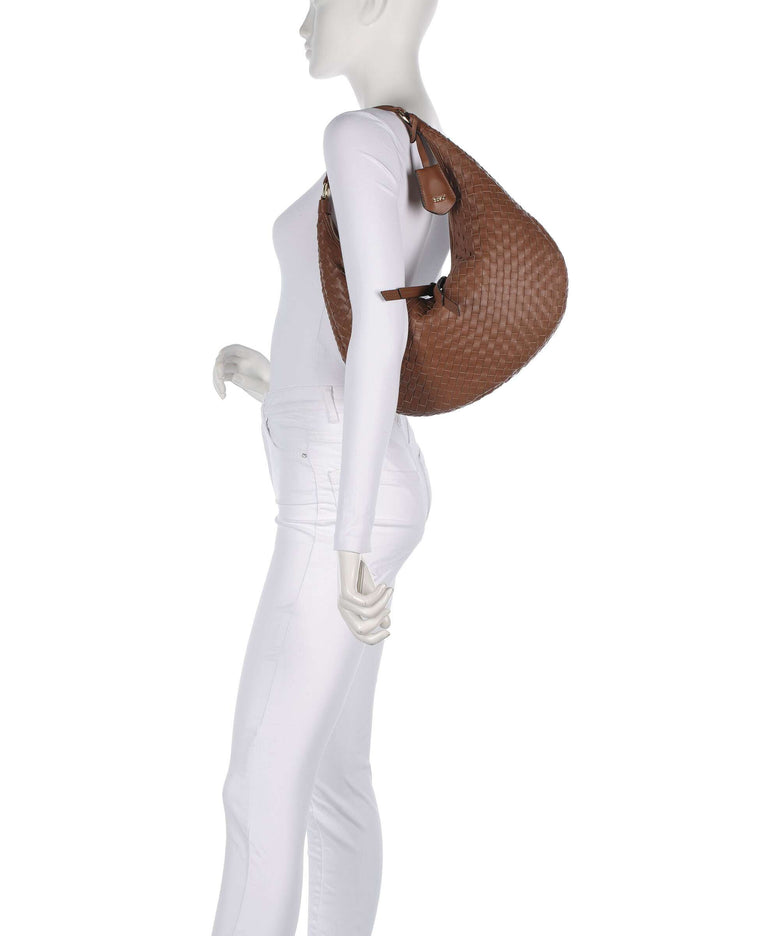 Abro Piuma Nana Small Hobo bag caramel/cognac