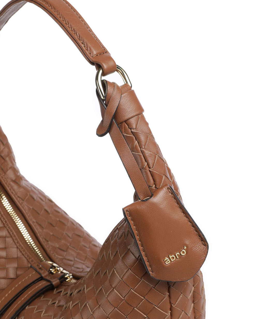 Abro Piuma Nana Small Hobo bag caramel/cognac