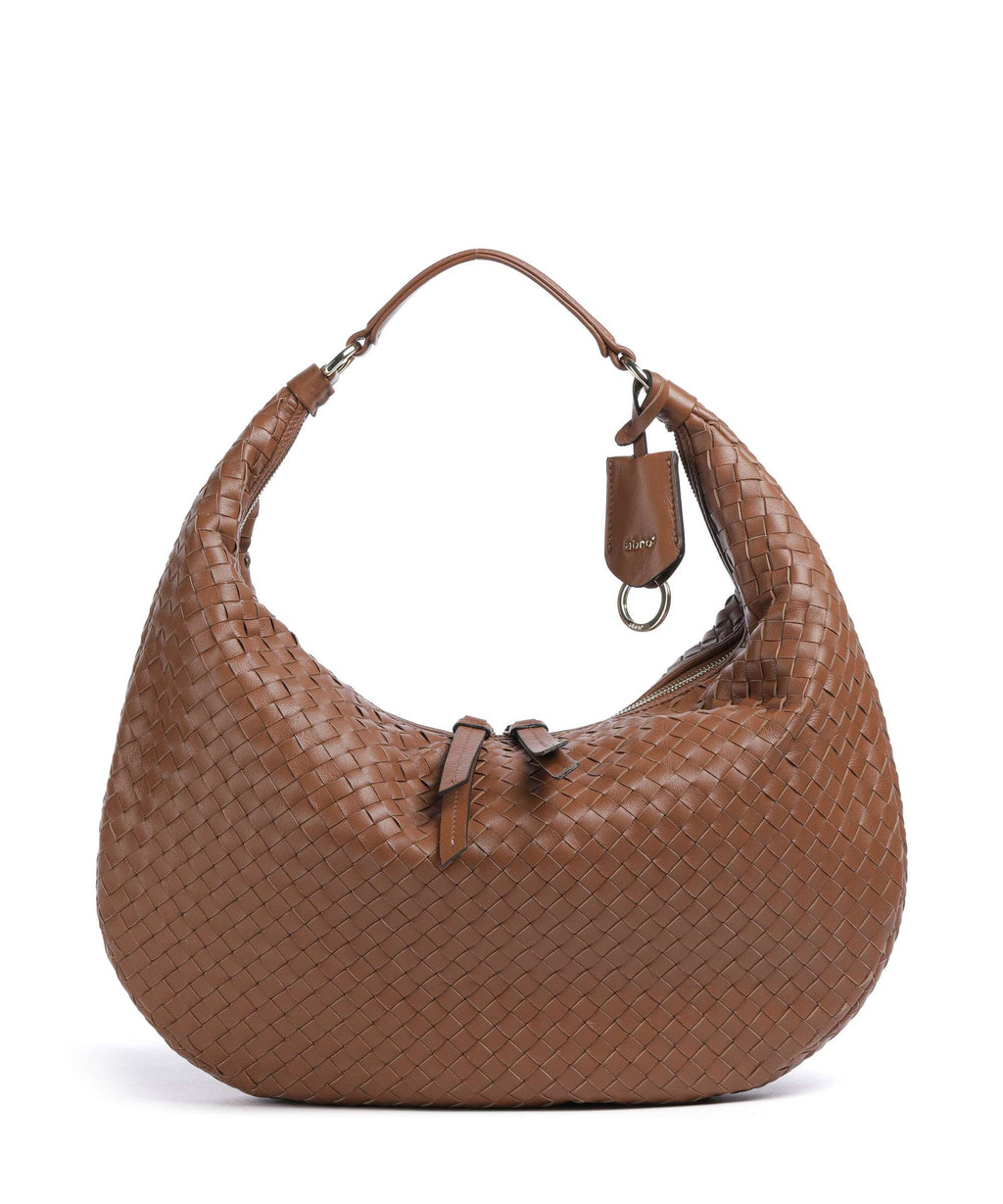 Abro Piuma Nana Hobo bag caramel/cognac
