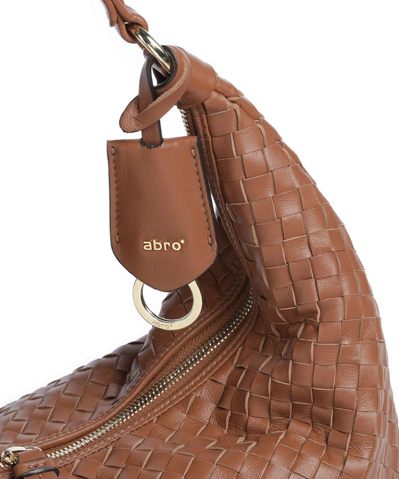 Abro Piuma Nana Hobo bag caramel/cognac
