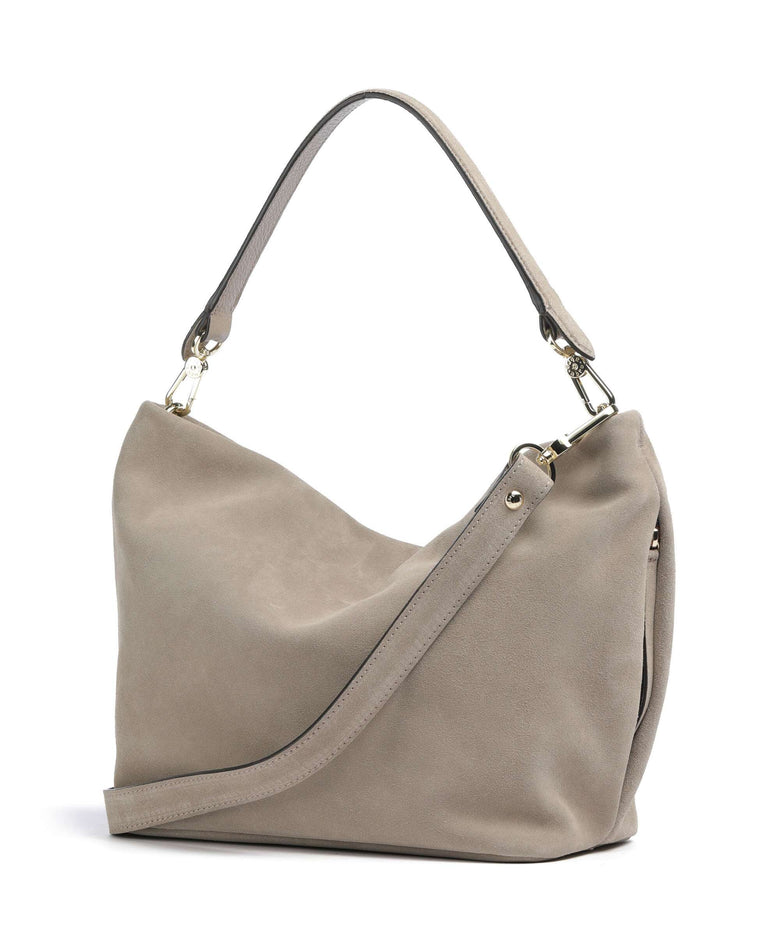 Abro Suede Ebony Hobo bag siena