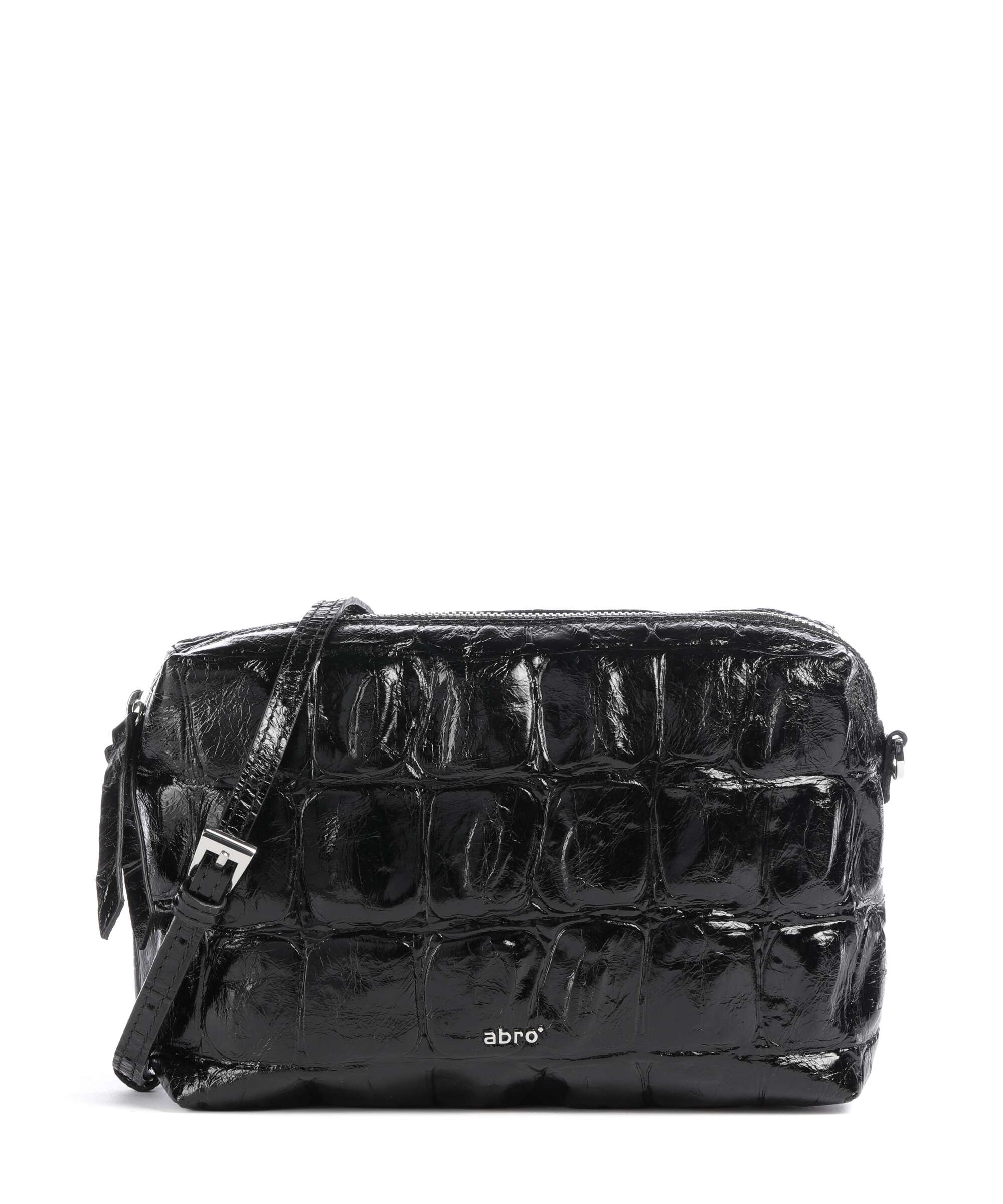 Abro Maxxi Cocco Kaia Crossbody bag black/nickel