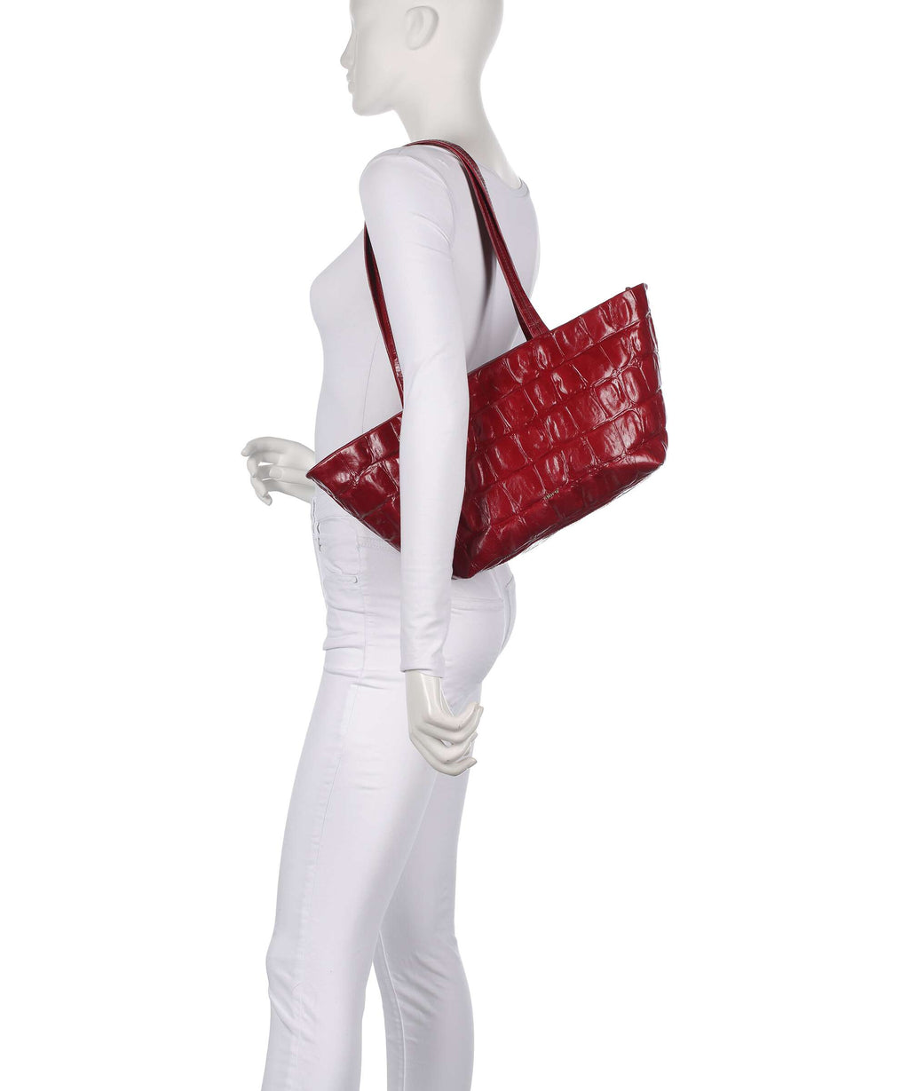 Abro Maxxi Cocco Alba Tote bag ruby