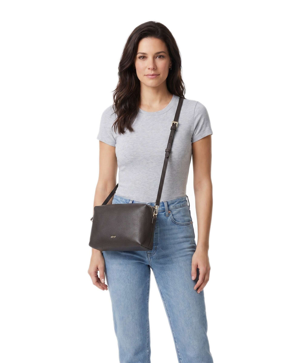 Abro Agave Kaia Crossbody bag dark brown