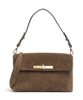 Abro Suede Twist Shoulder bag khaki