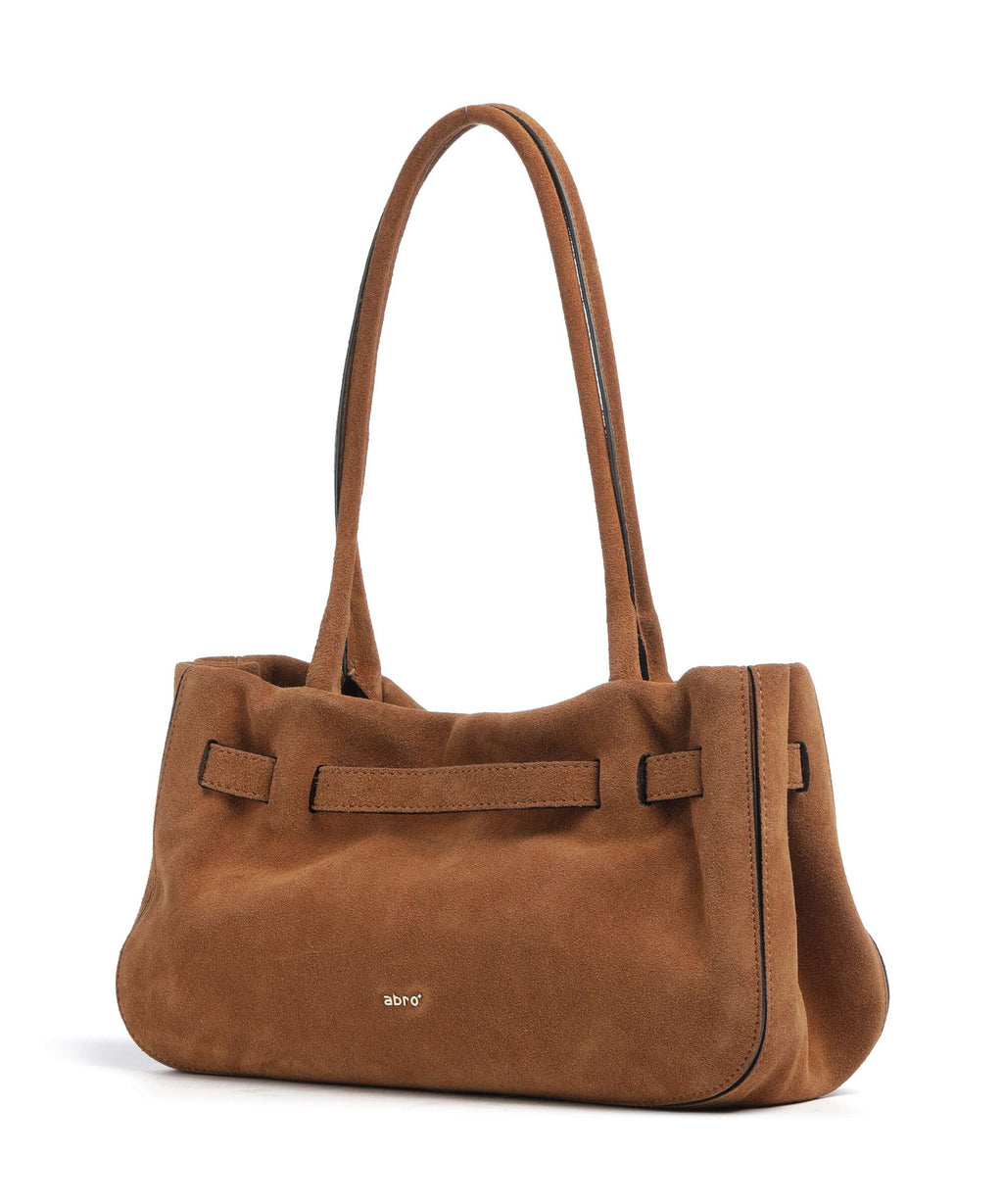 Abro Suede Jill Shoulder bag cuoio