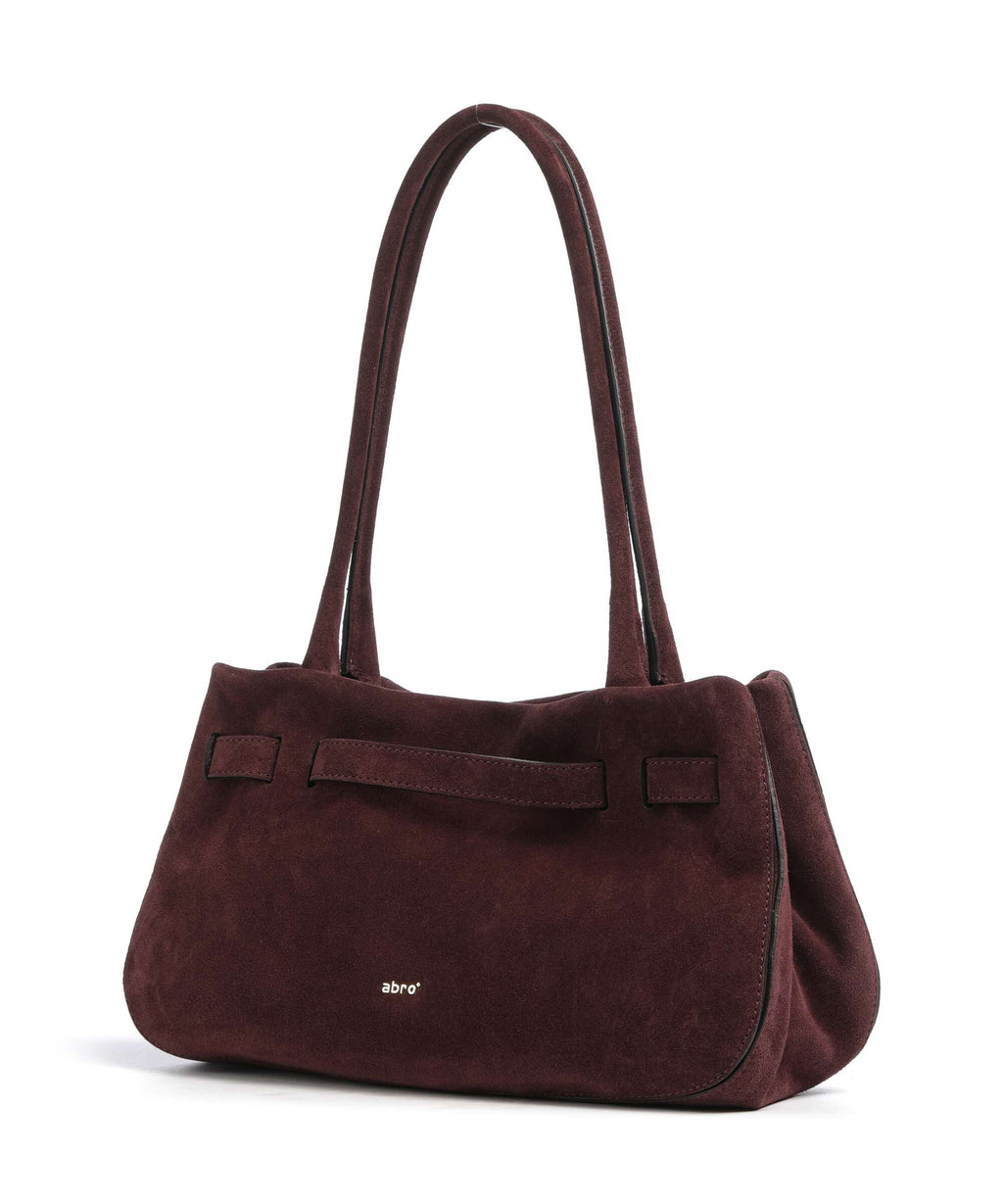 Abro Suede Jill Shoulder bag burgundy