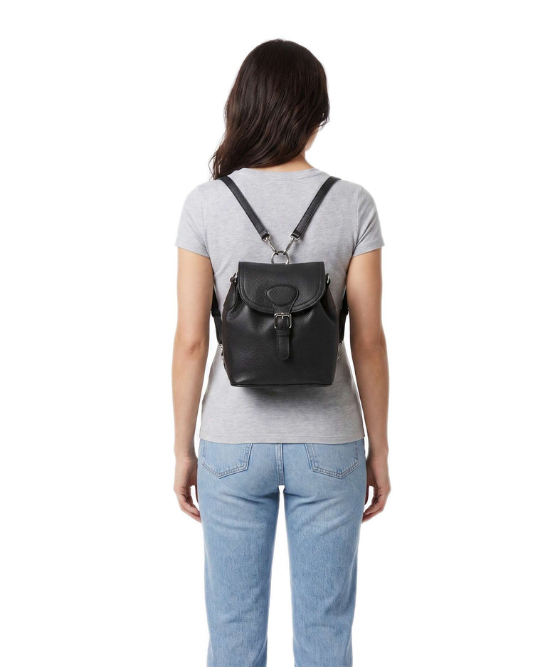 Abro Agave Daily Small Backpack bag black/nickel