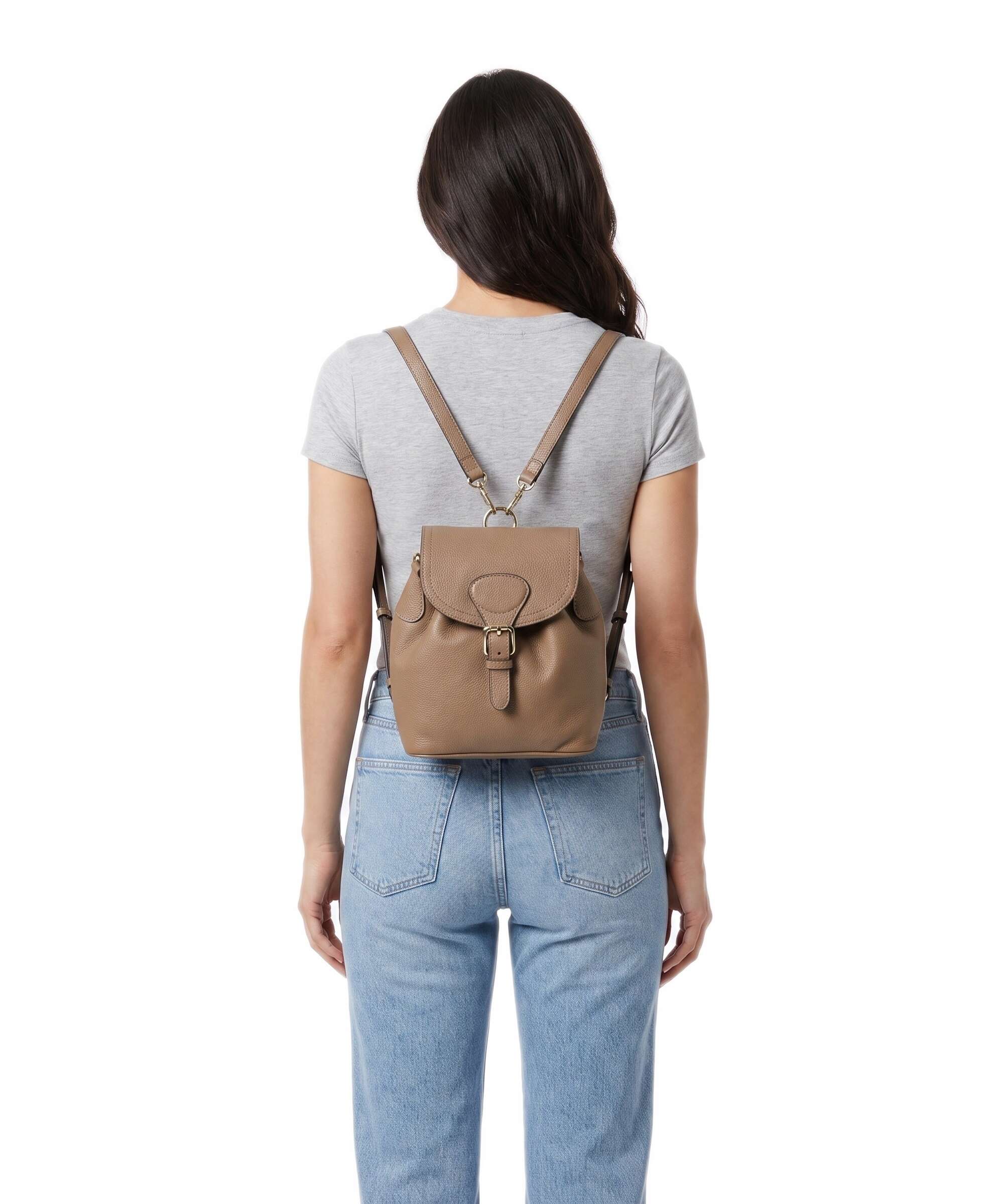Abro Agave Daily Small Backpack bag cappuccino
