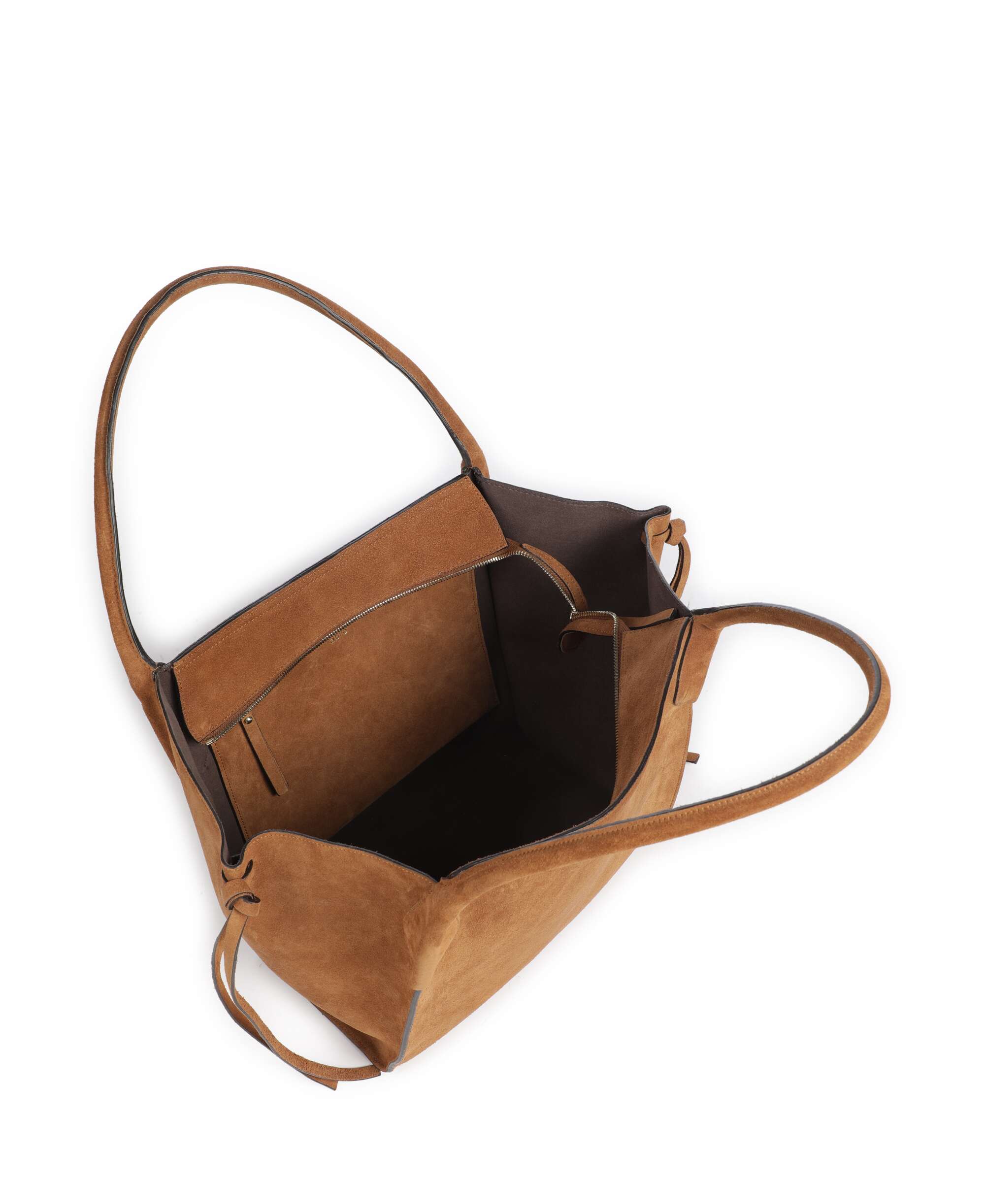 Abro Suede Vibe Big Tote bag cuoio