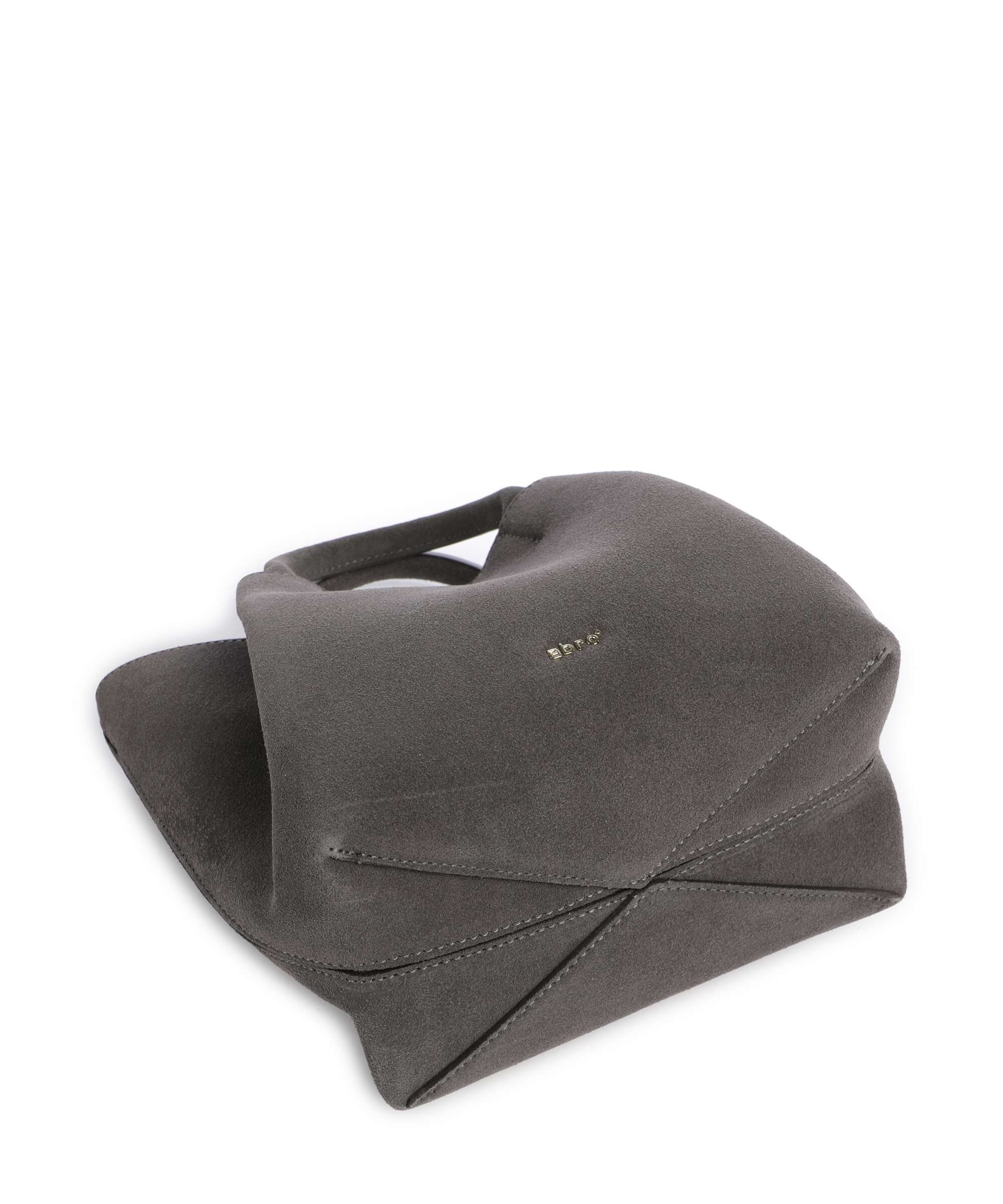 Abro Suede Essential Small Handbag grey