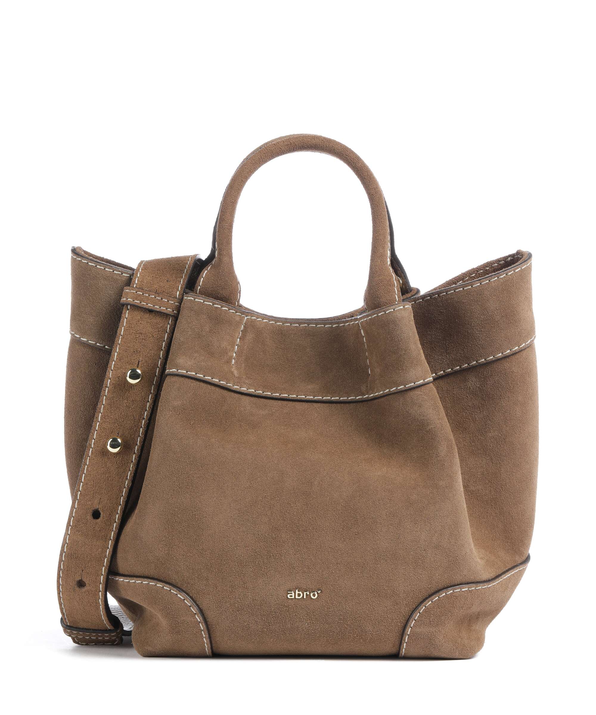 Abro Suede Essential Small Handbag khaki