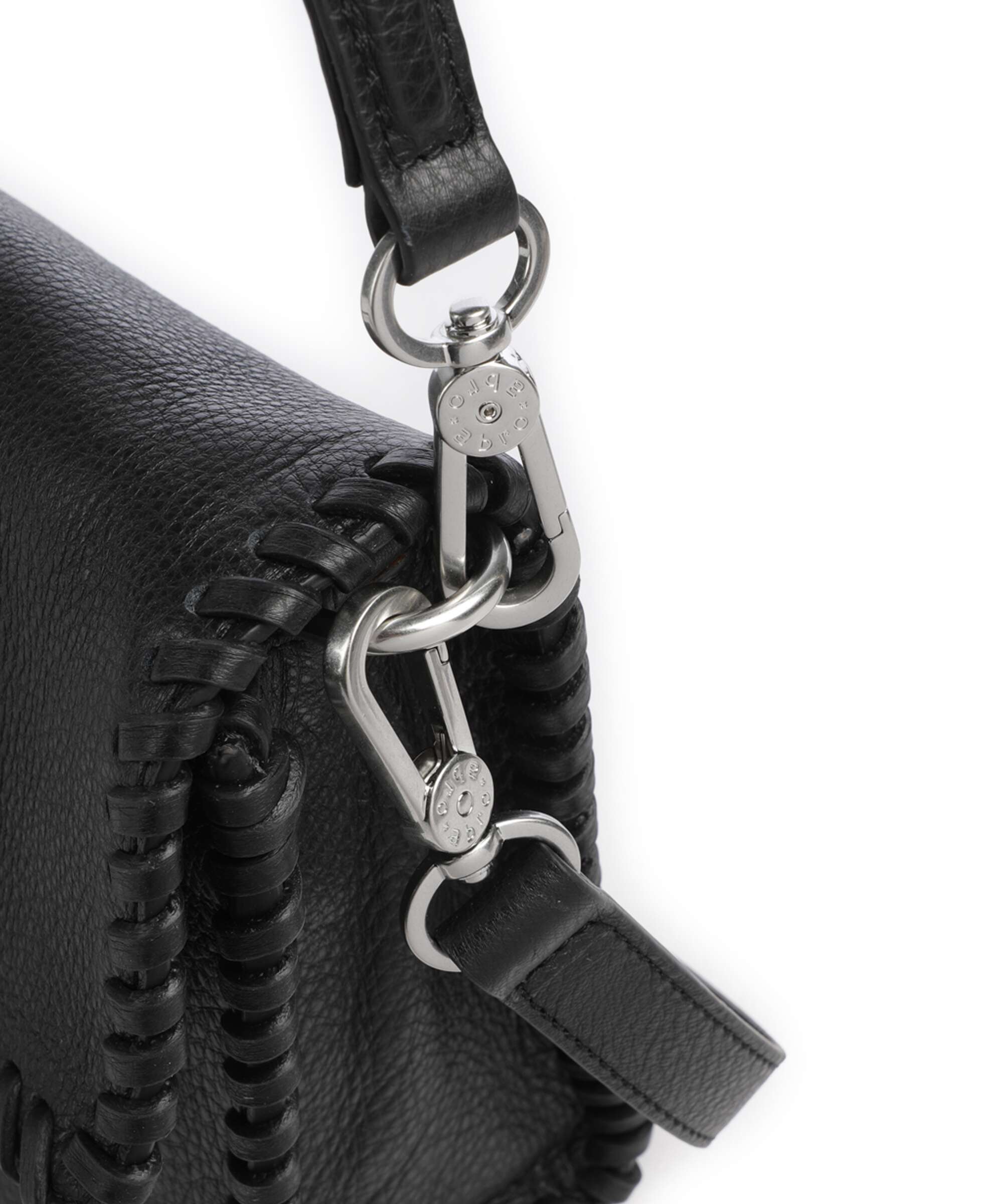 Abro Dalia Temi Stitch Shoulder bag black/nickel