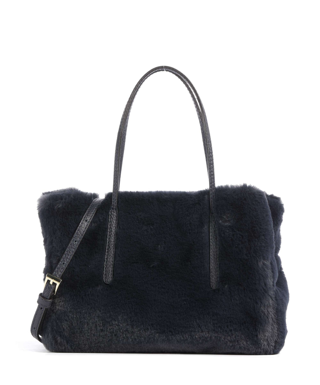 Abro Eco Fur Noelle Handbag navy