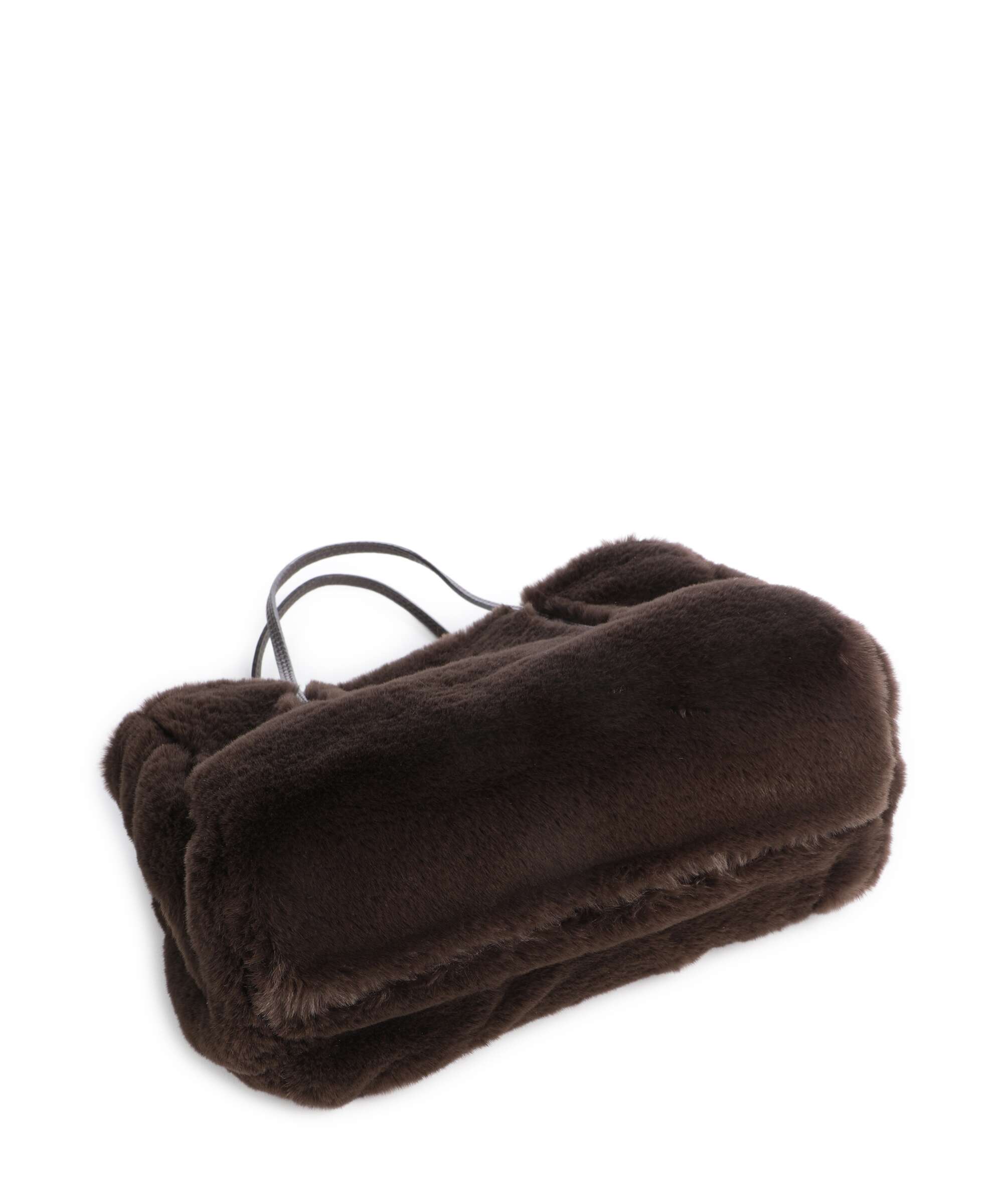 Abro Eco Fur Noelle Handbag dark brown