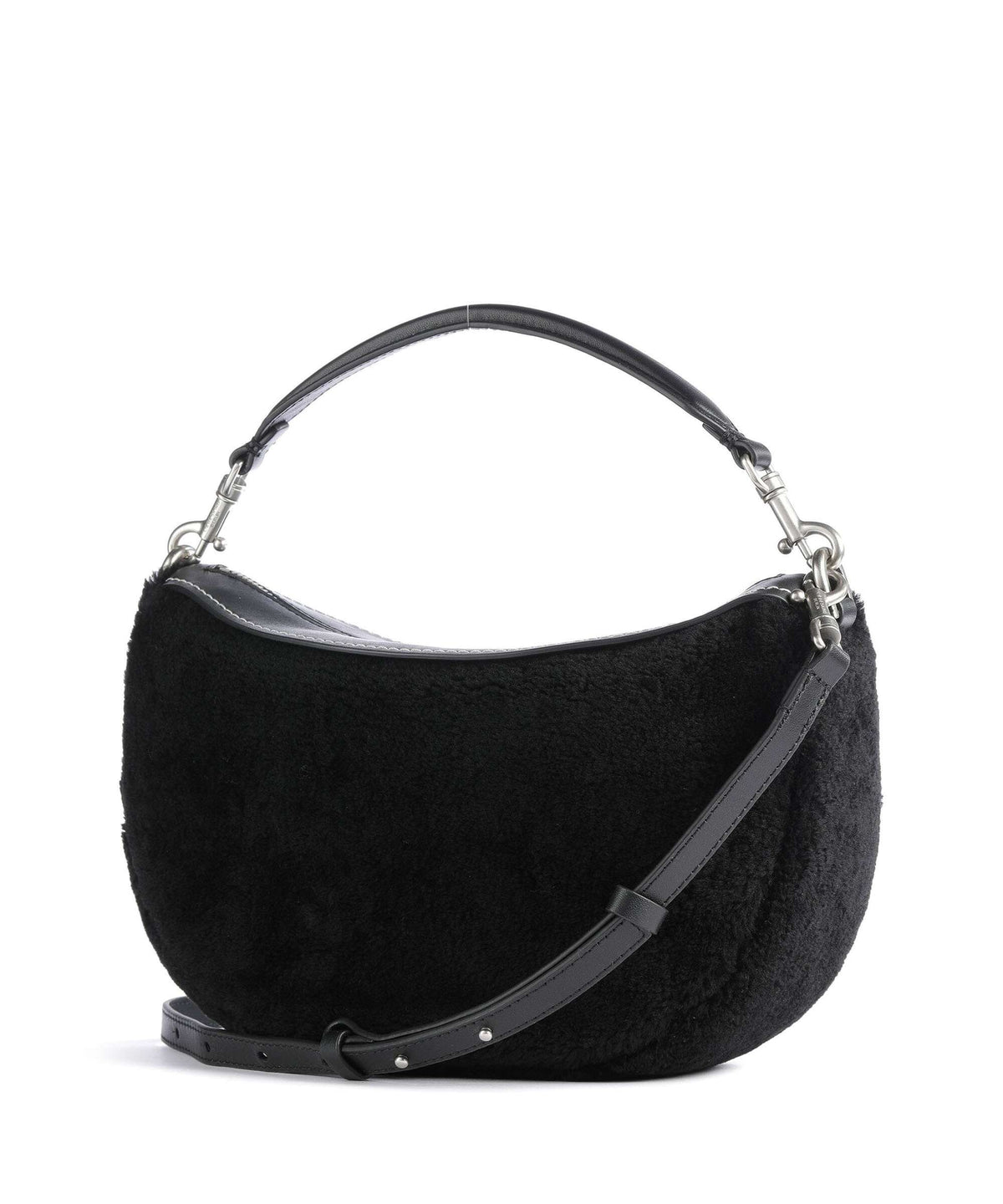 Liebeskind Melli Shearling S Hobo bag black