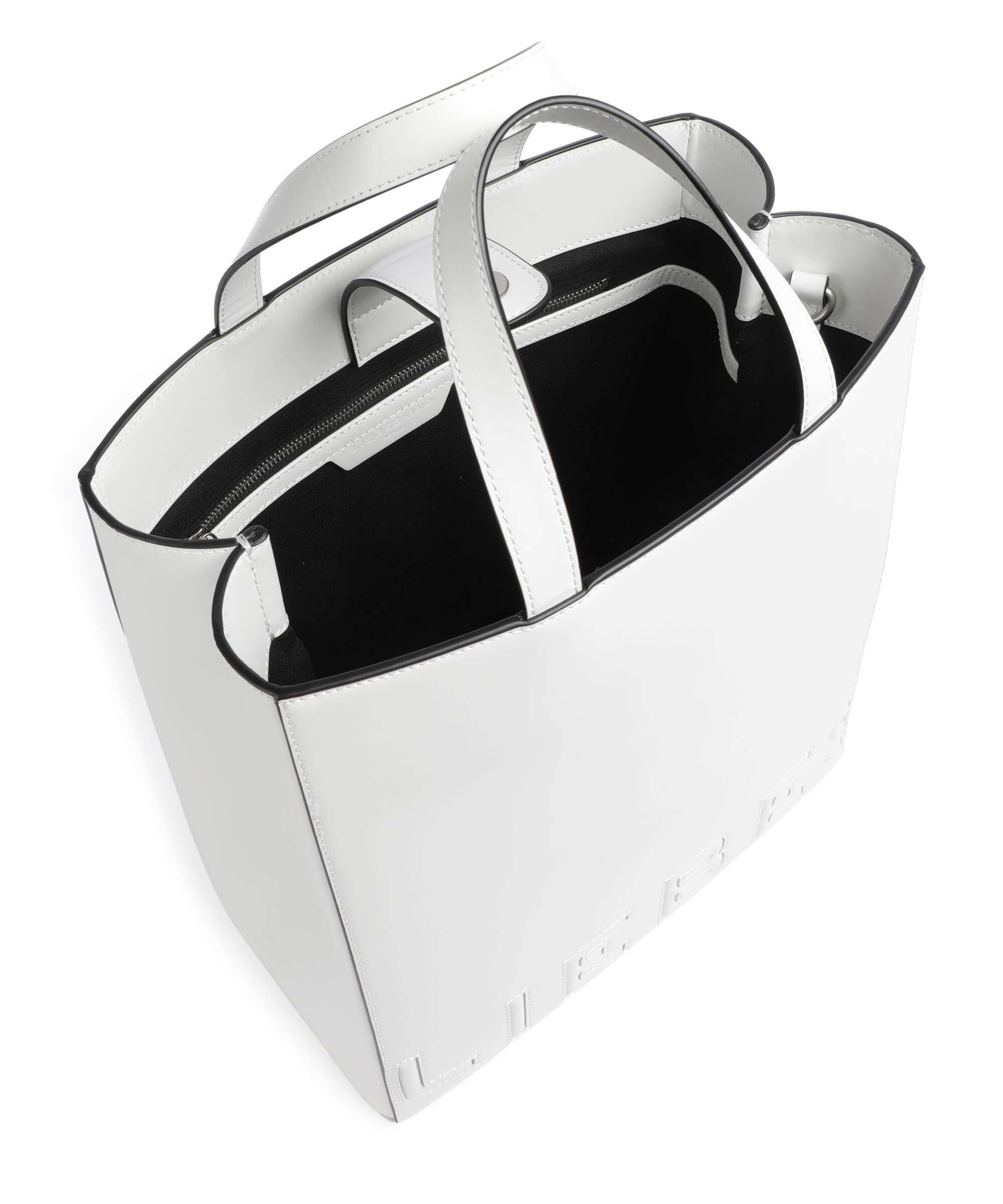 Liebeskind Paper Bag Logo Carter M Handbag offwhite