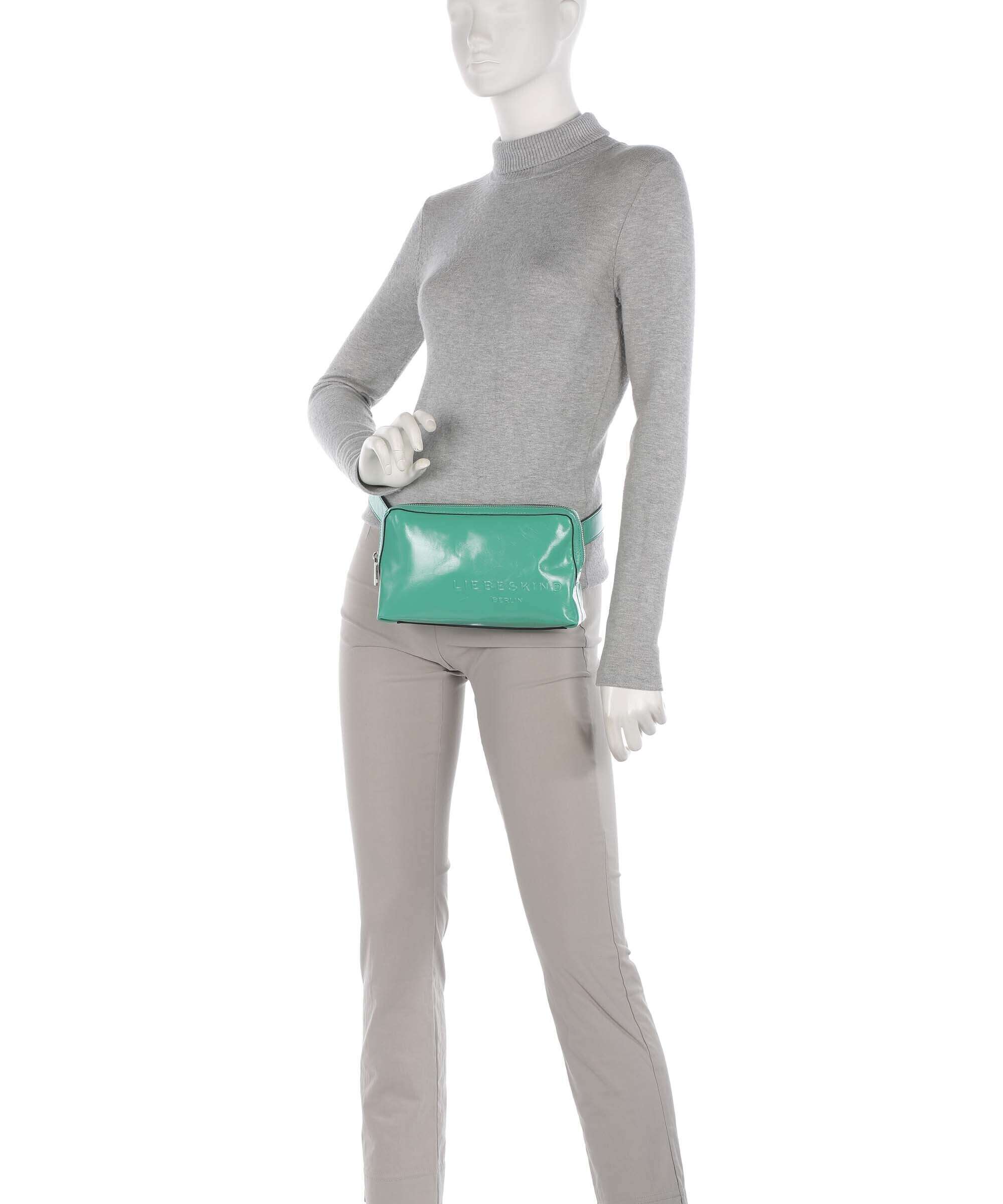 Liebeskind Elvira Paper Touch Crinkle Belt bag jade