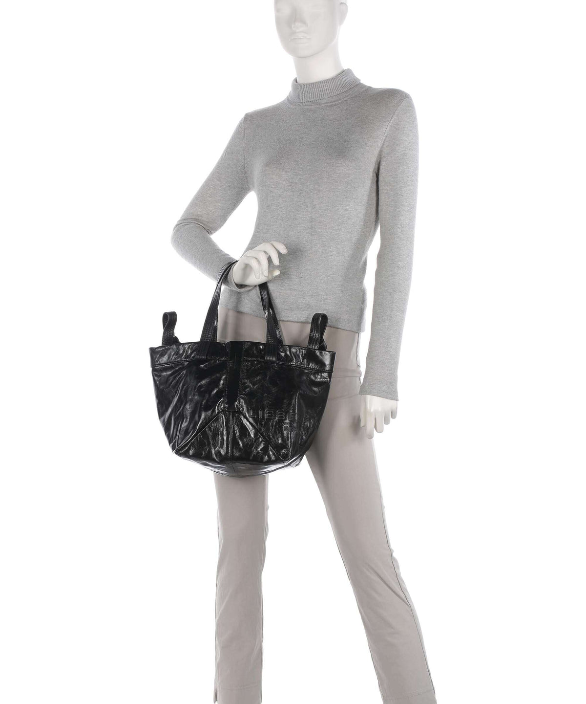 Liebeskind Elvira Paper Touch Crinkle S Handbag black