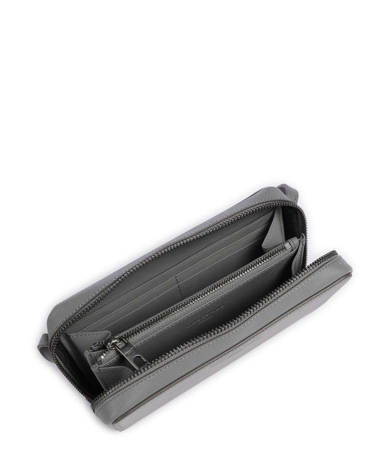 Liebeskind Lou Calf Optic XS Wallet grigio