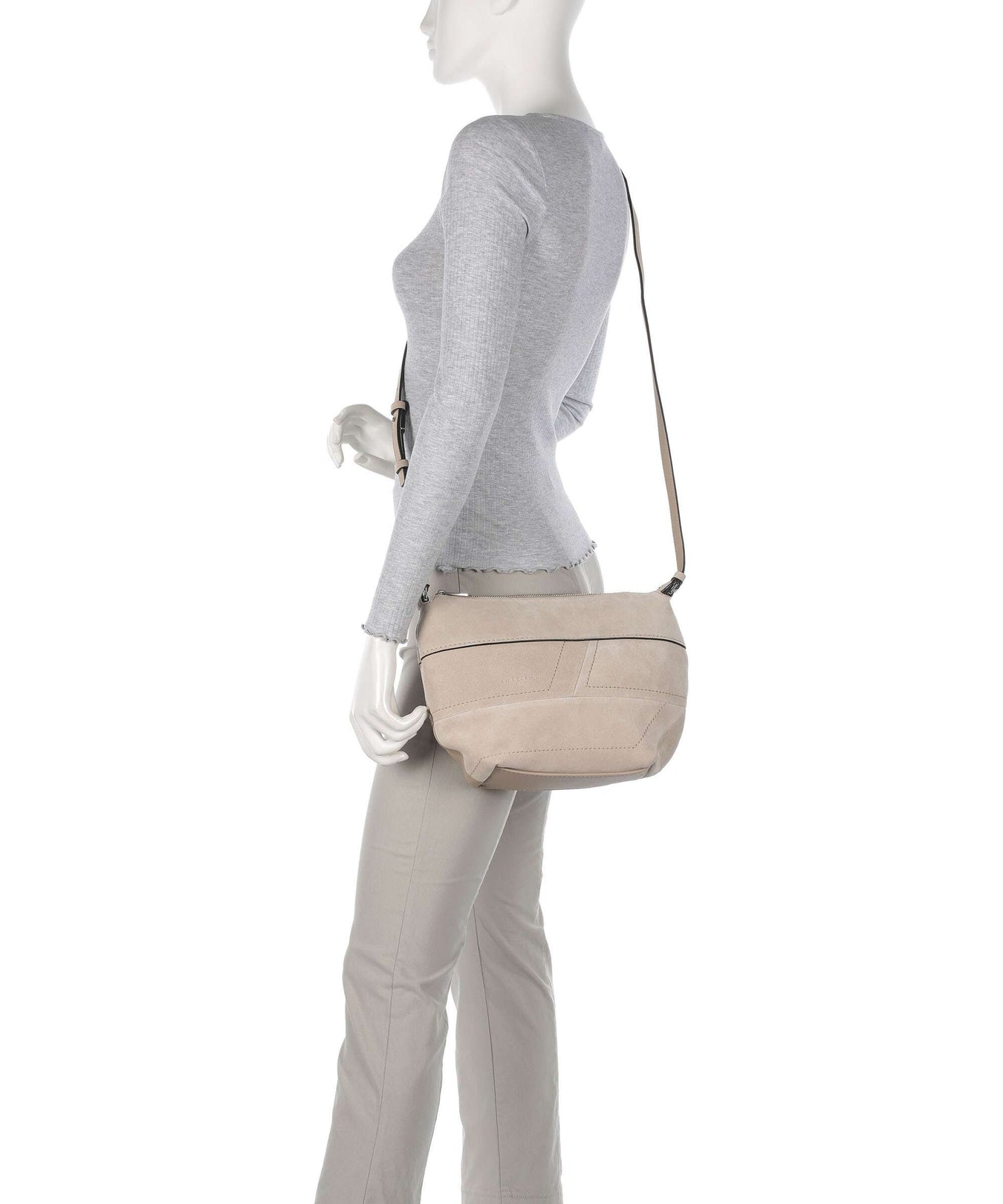 Liebeskind Edda Promo Suede S Crossbody bag stone