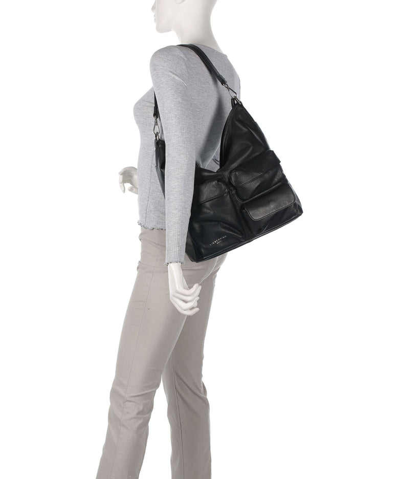 Liebeskind LK 204 Archive 3D Leather Hobo bag black