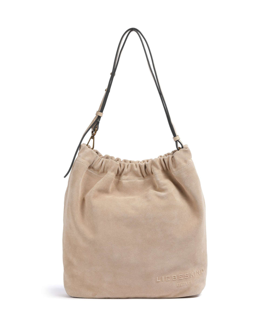 Liebeskind Cloud Suede M Hobo bag sand castle