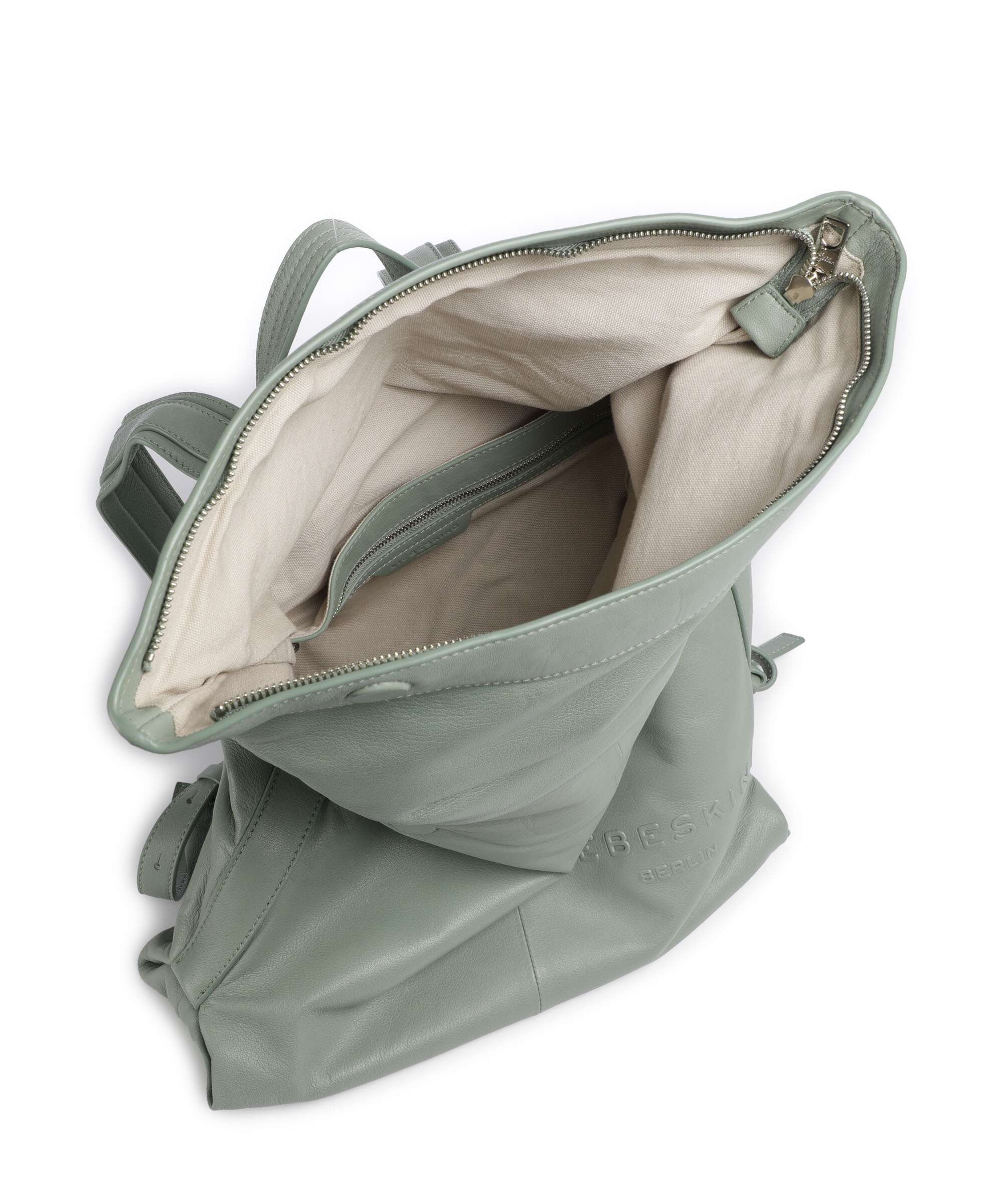 Liebeskind Elvira Sheep Natural L Backpack forest green