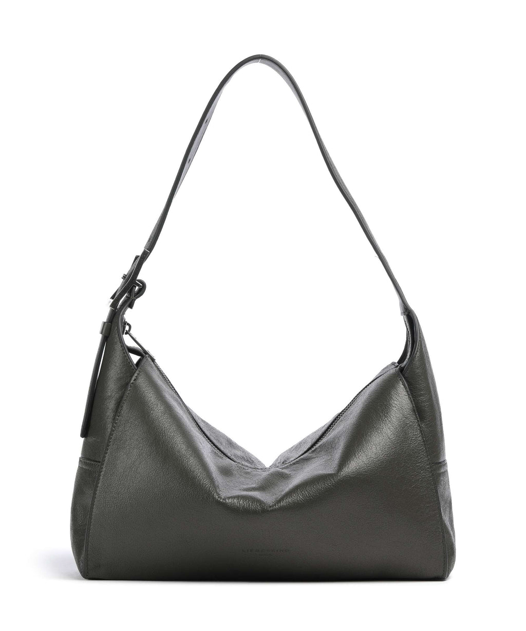 Liebeskind Lou Cracked Leather M Hobo bag forest