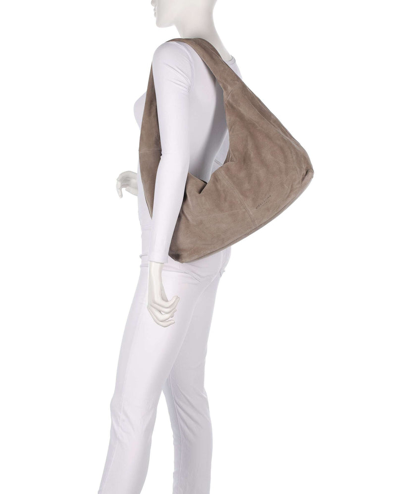 Liebeskind Bo Suede L Hobo bag neutral grey