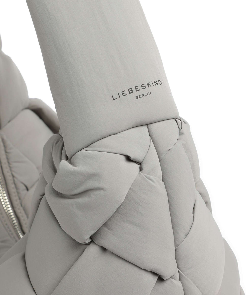 Liebeskind Bo Weaved Nylon L Hobo bag neutral grey