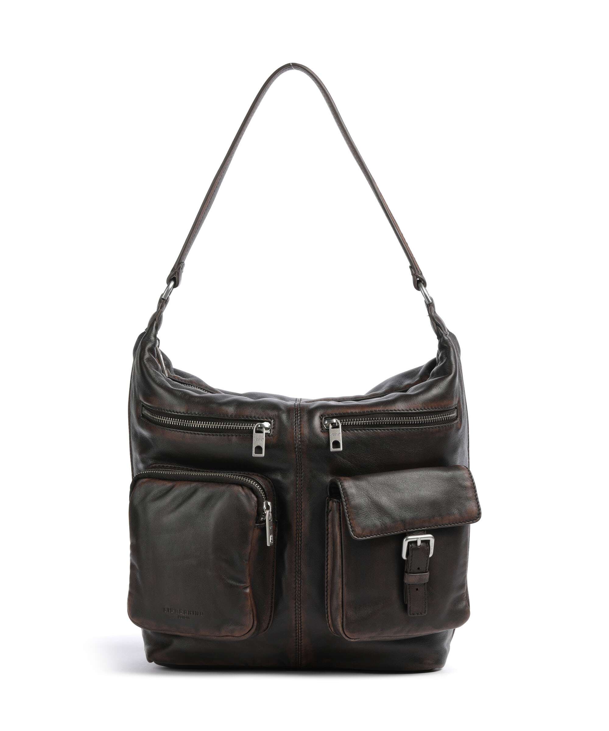 Liebeskind Andrea Lamb Snowcem M Hobo bag roasted coconut