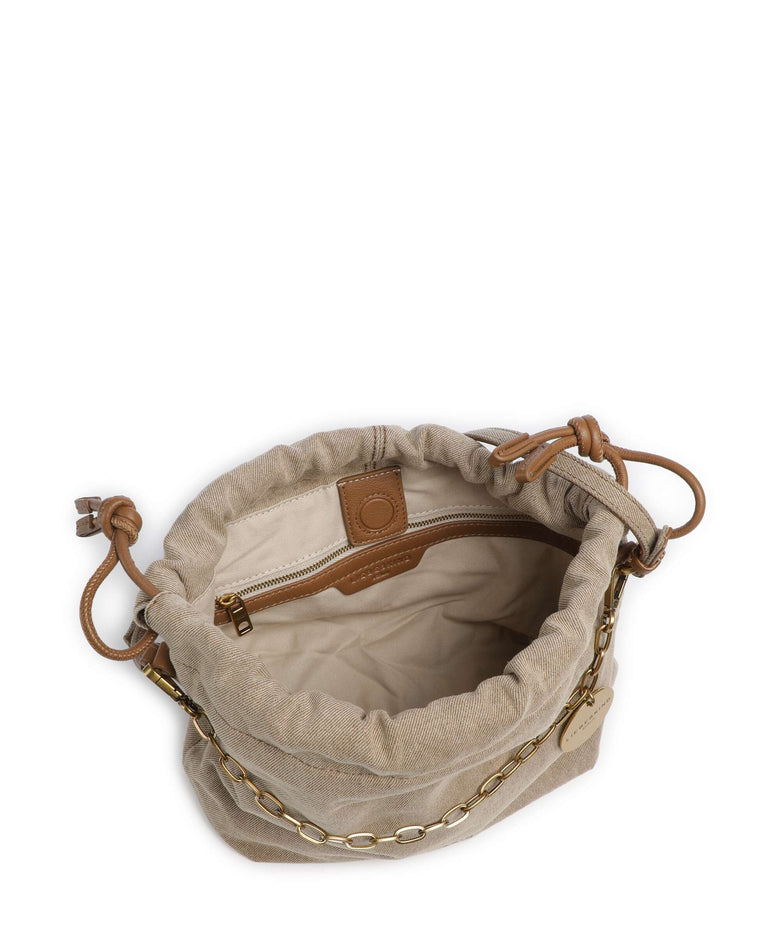 Liebeskind Lya II Denim S Bucket bag beige