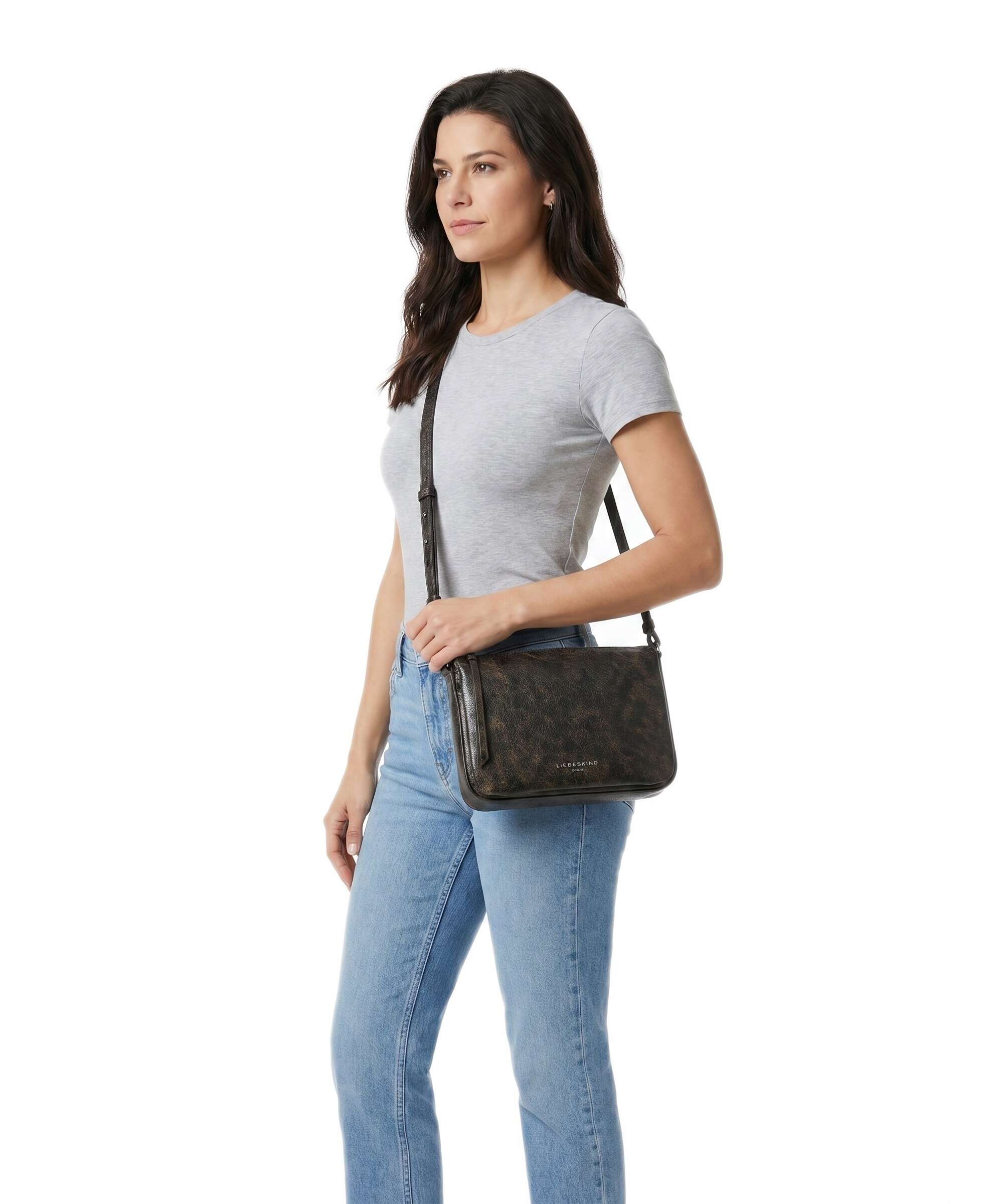 Liebeskind Nina Vintage PU M Crossbody bag deep soil