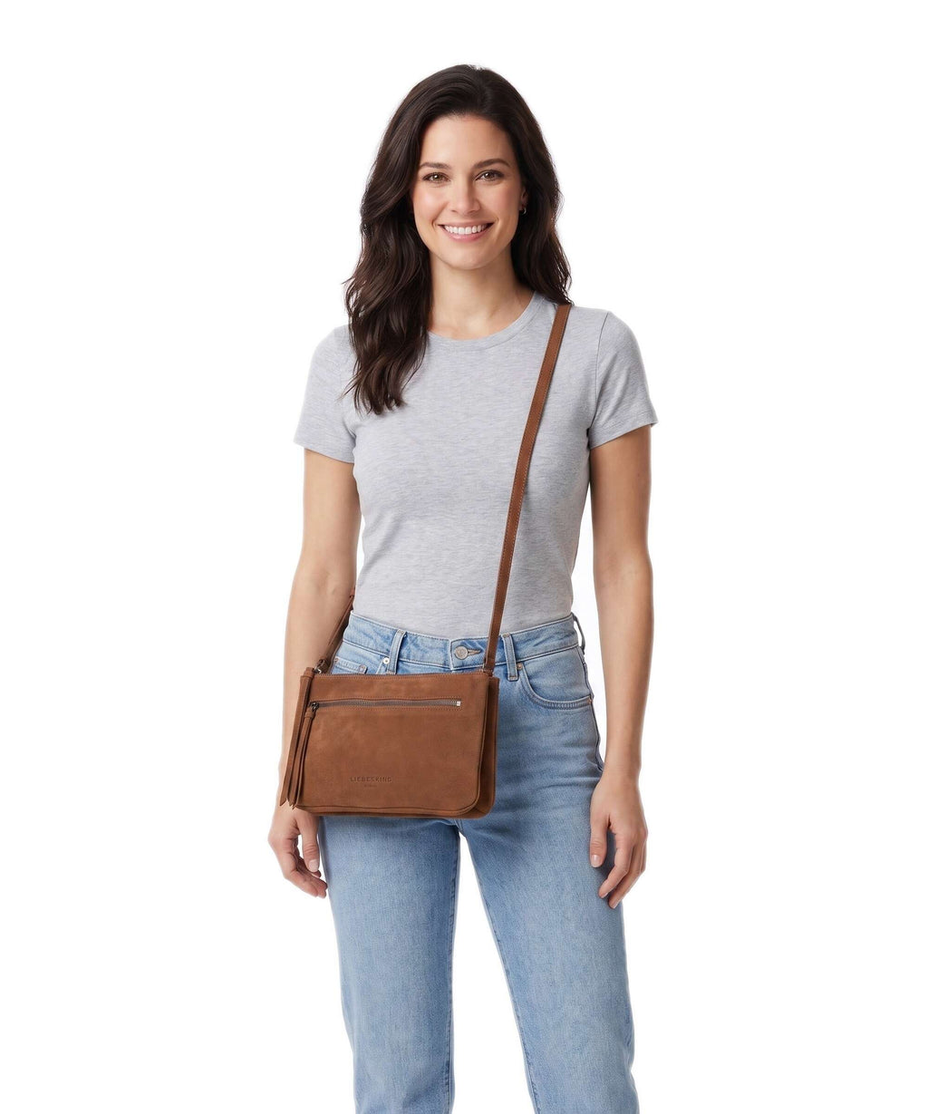 Liebeskind Zena Hydro Suede S Crossbody bag brown