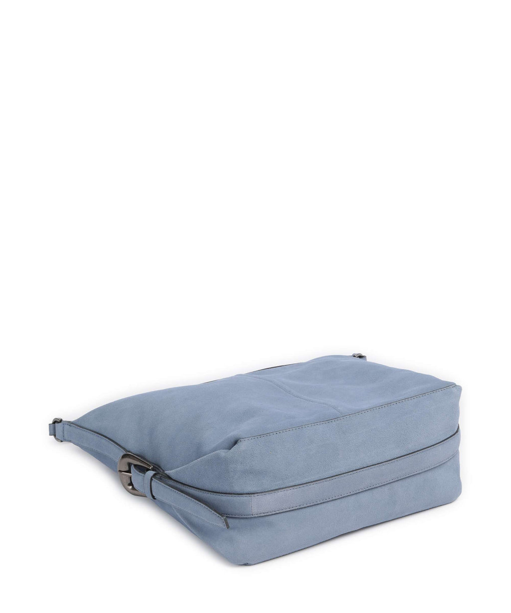 Liebeskind Paris II Hydro Suede M Hobo bag flower blue