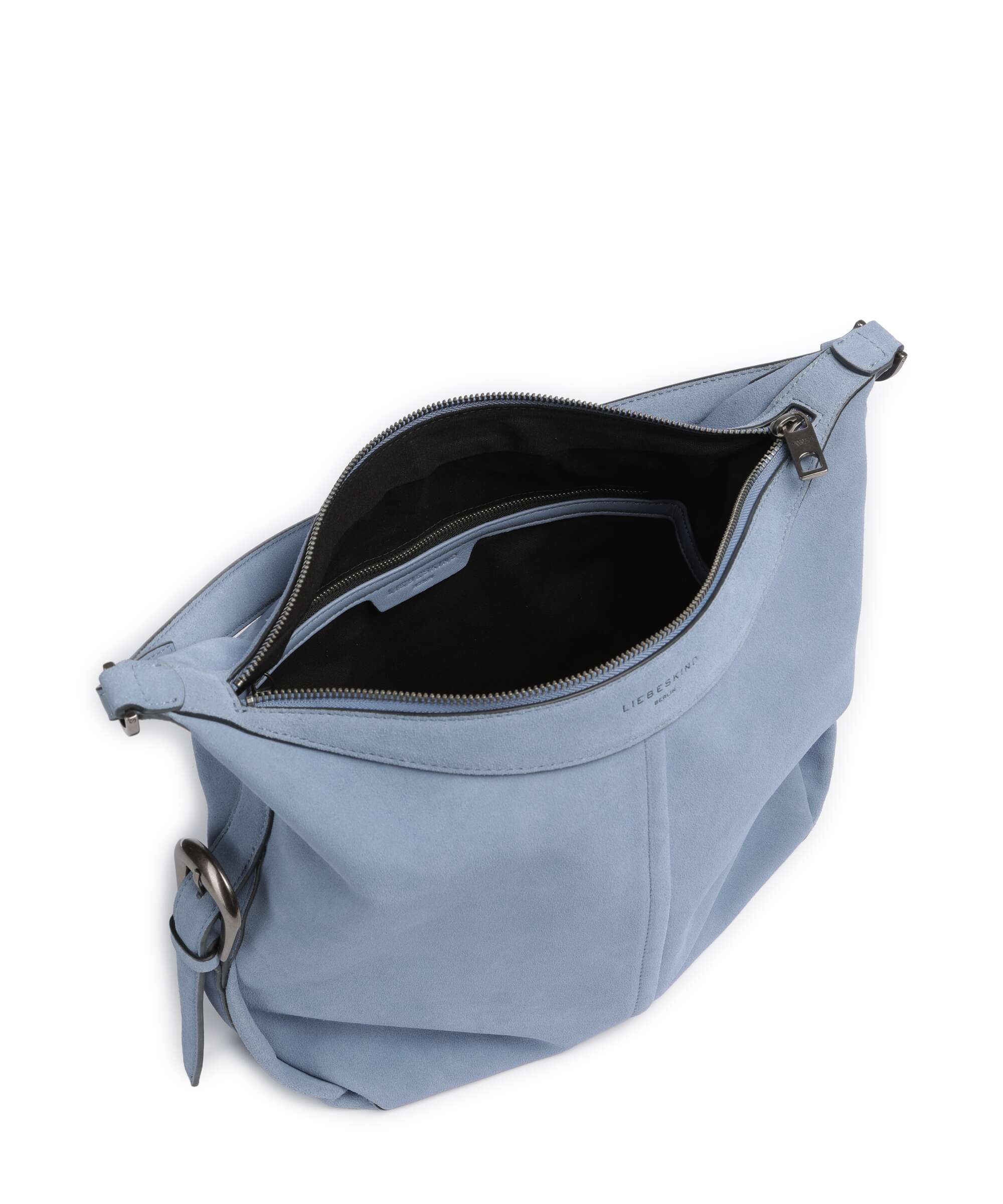 Liebeskind Paris II Hydro Suede M Hobo bag flower blue