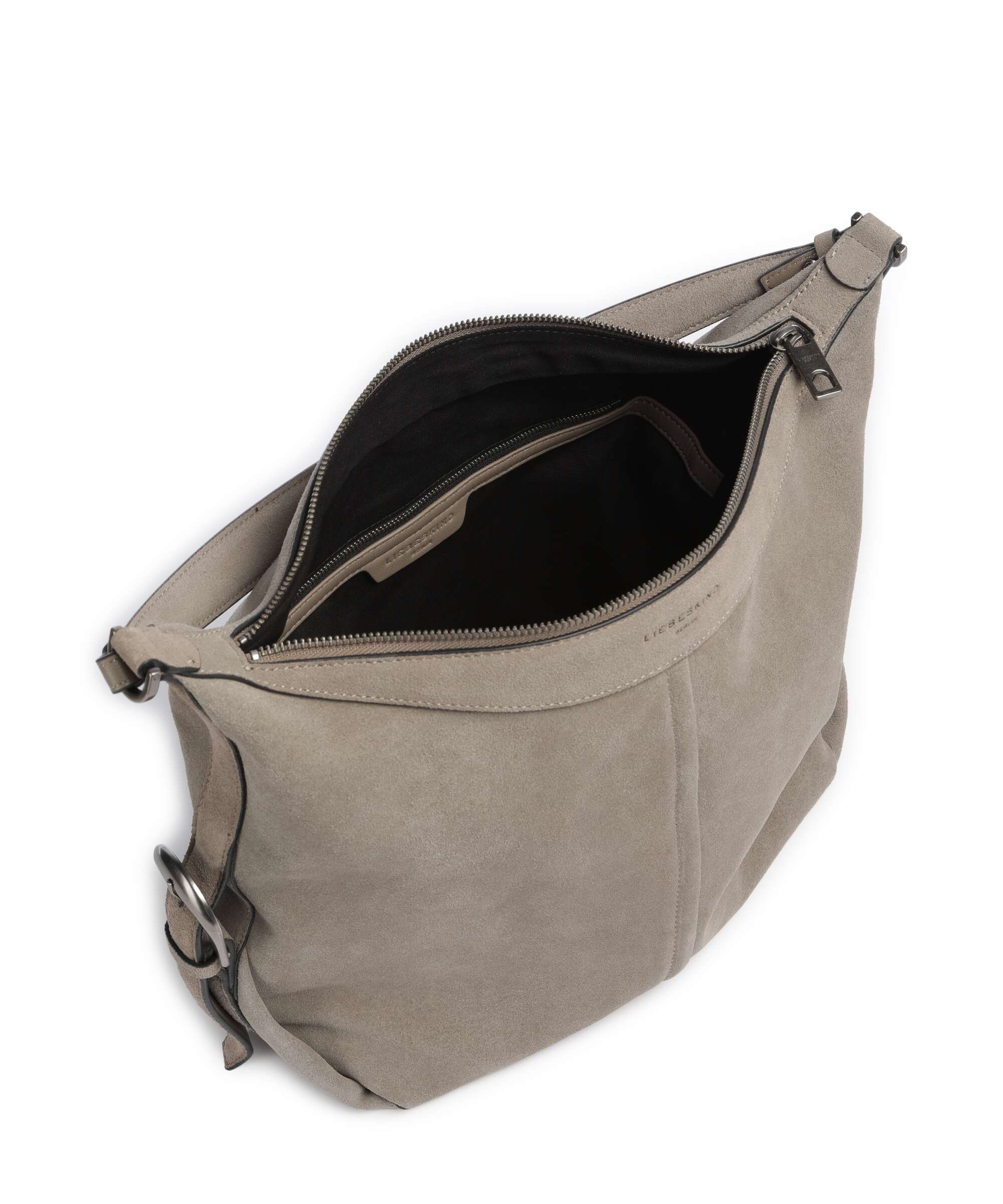 Liebeskind Paris II Hydro Suede M Hobo bag neutral grey