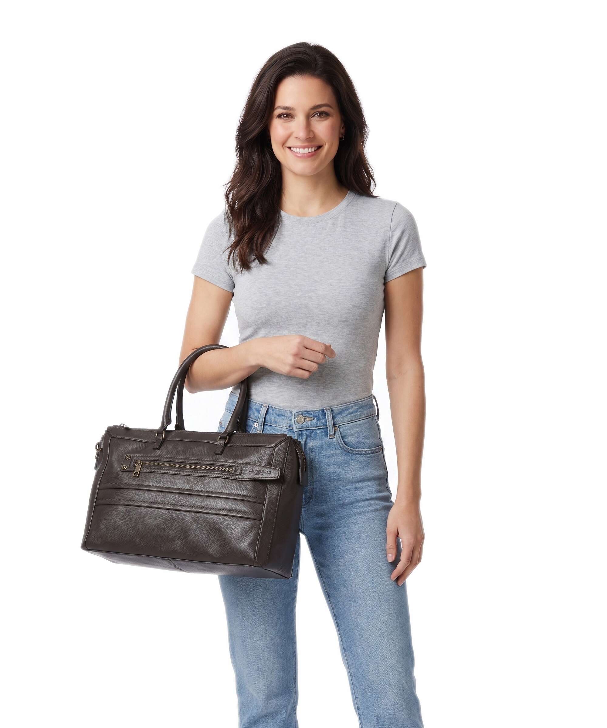 Liebeskind Delia Cow Naturale M Handbag deep soil