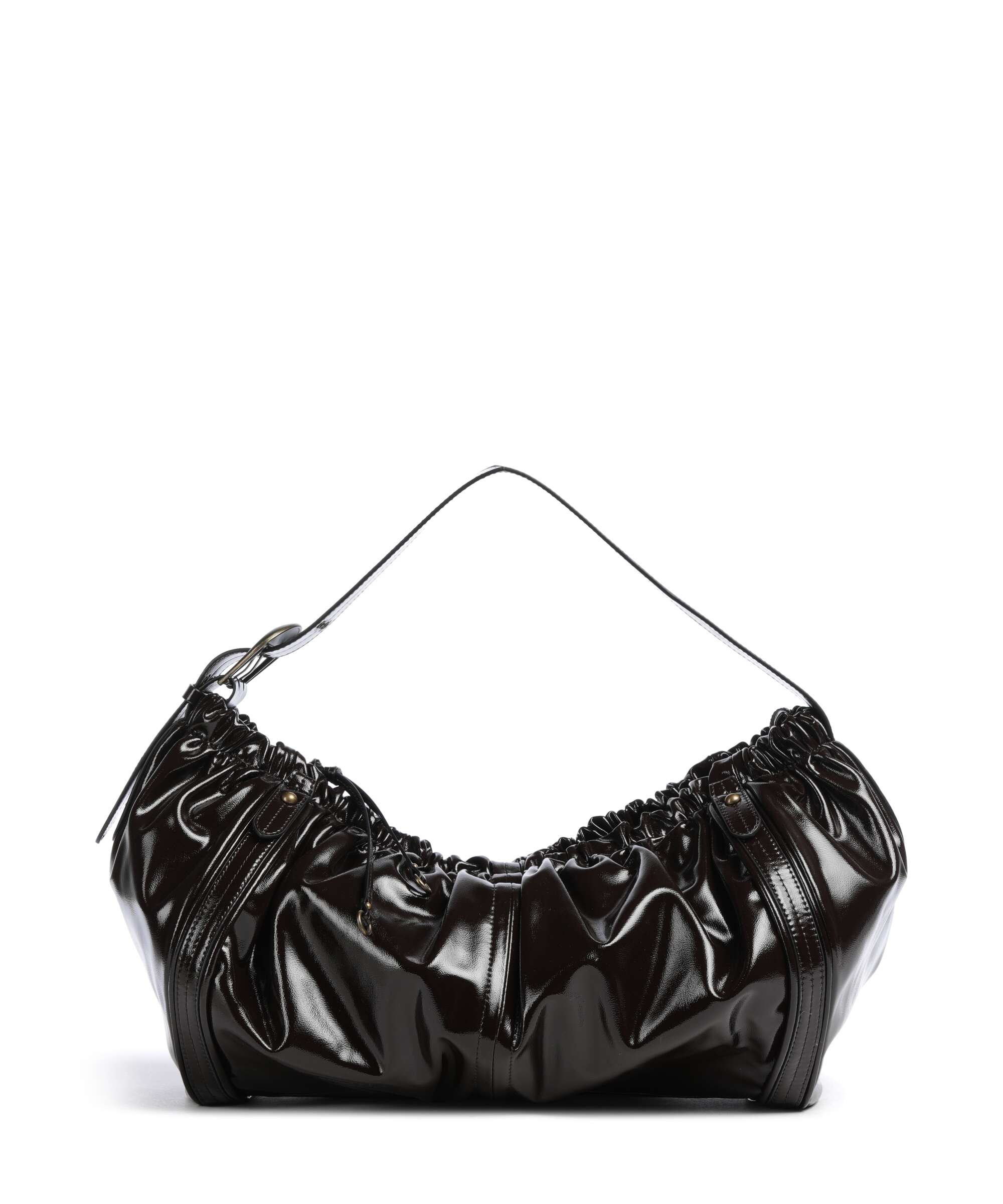 Liebeskind Faye Shiny L Hobo bag deep soil