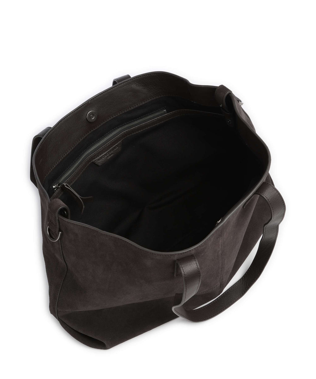 Liebeskind Ariel Hydro Suede Tote bag deep soil