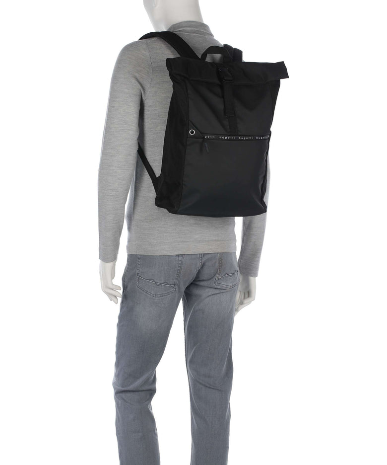 Bugatti Blanc Delight Rolltop backpack schwarz