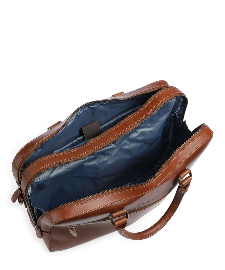 Bugatti Remo Briefcase cognac
