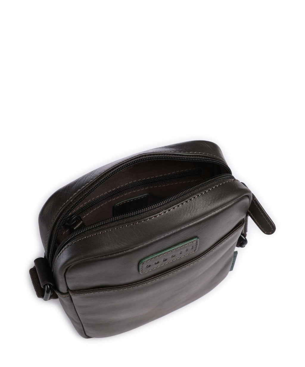 Bugatti Clark Crossbody bag dark brown
