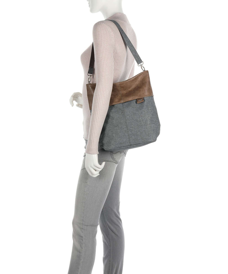 Zwei Olli OT12 Hobo bag stone