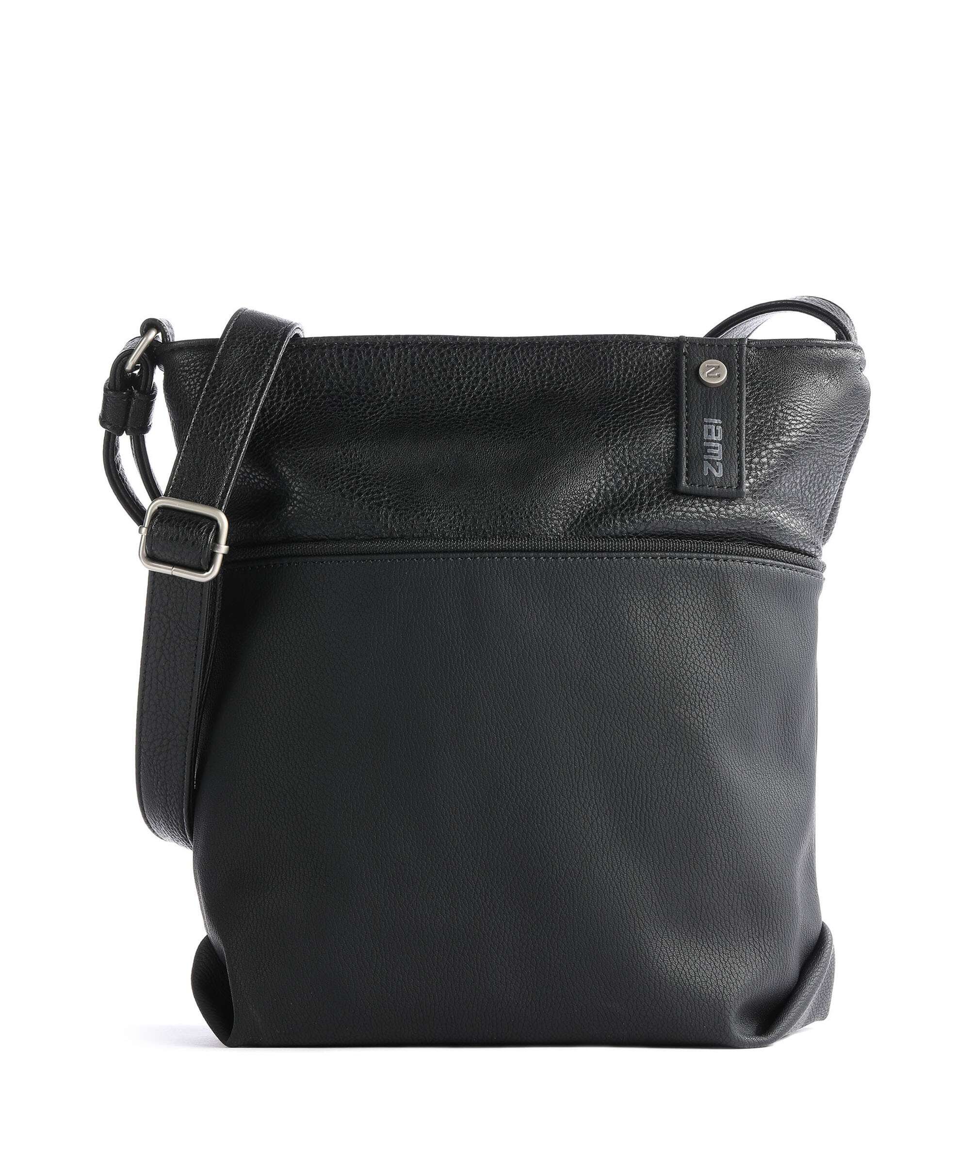 Zwei Jana J10 Shoulder bag nubuk black