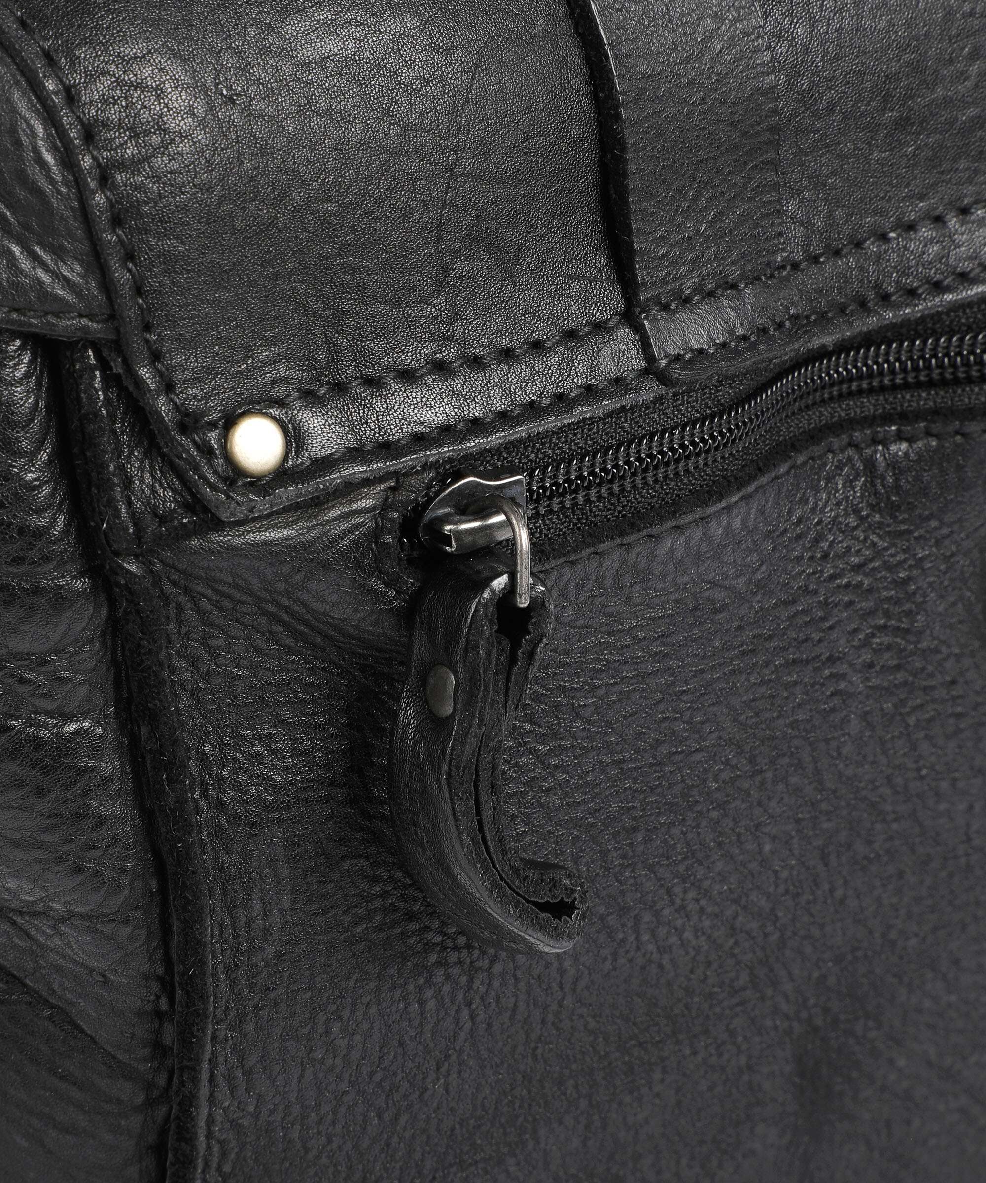 Aunts & Uncles Barbershop Bandholz Messenger bag charcoal black